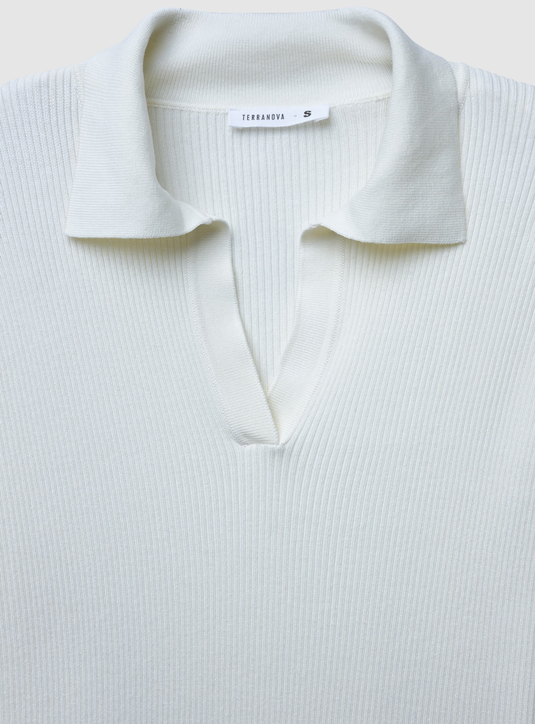 Maglia con colletto e scollo a V - Image 7