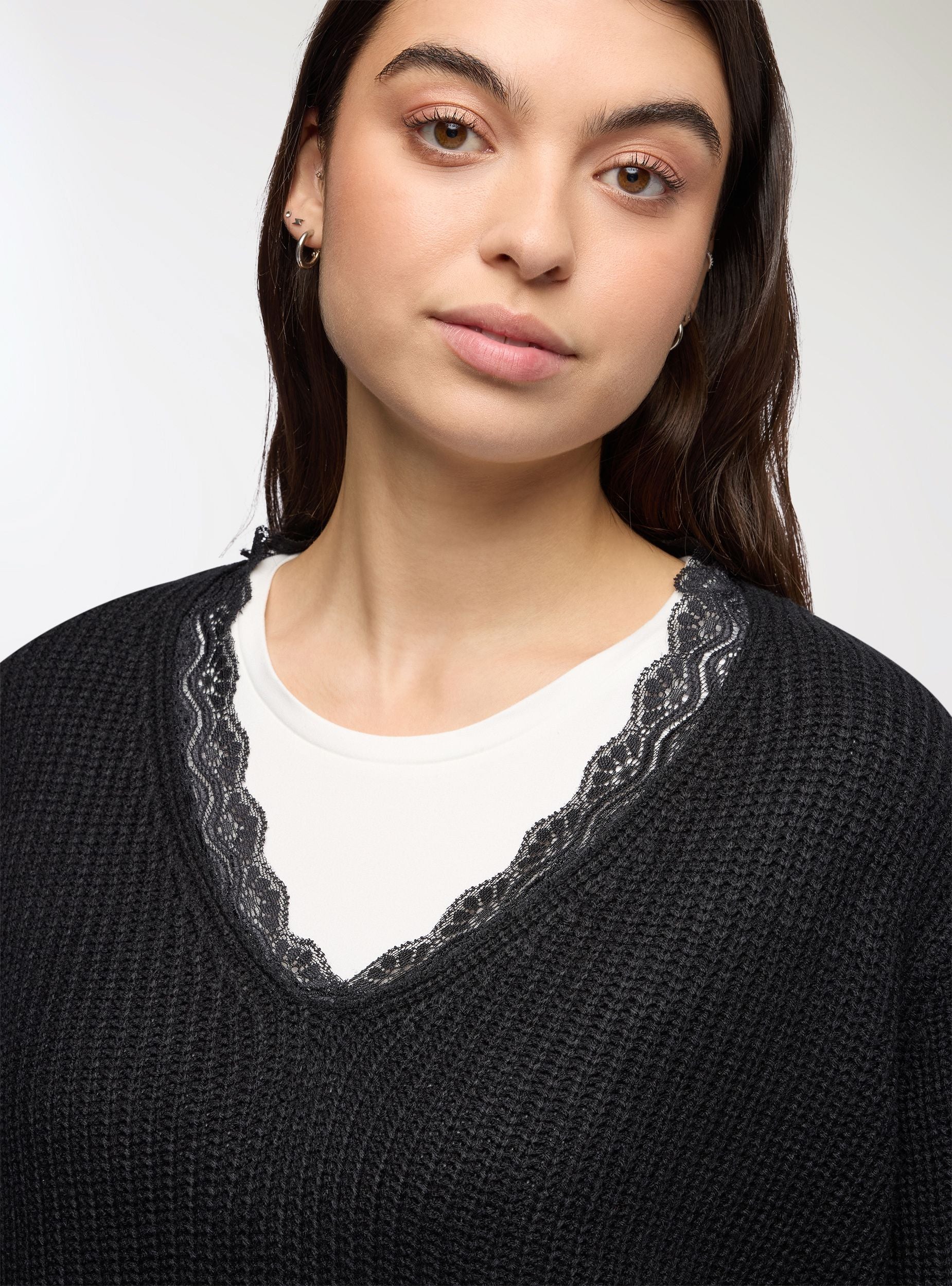Maglia con inserto pizzo - Image 4
