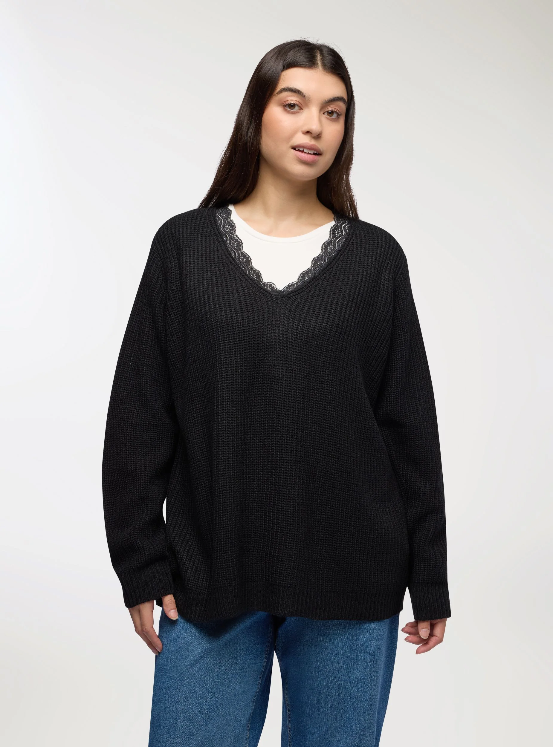 Maglia con inserto pizzo - Image 8
