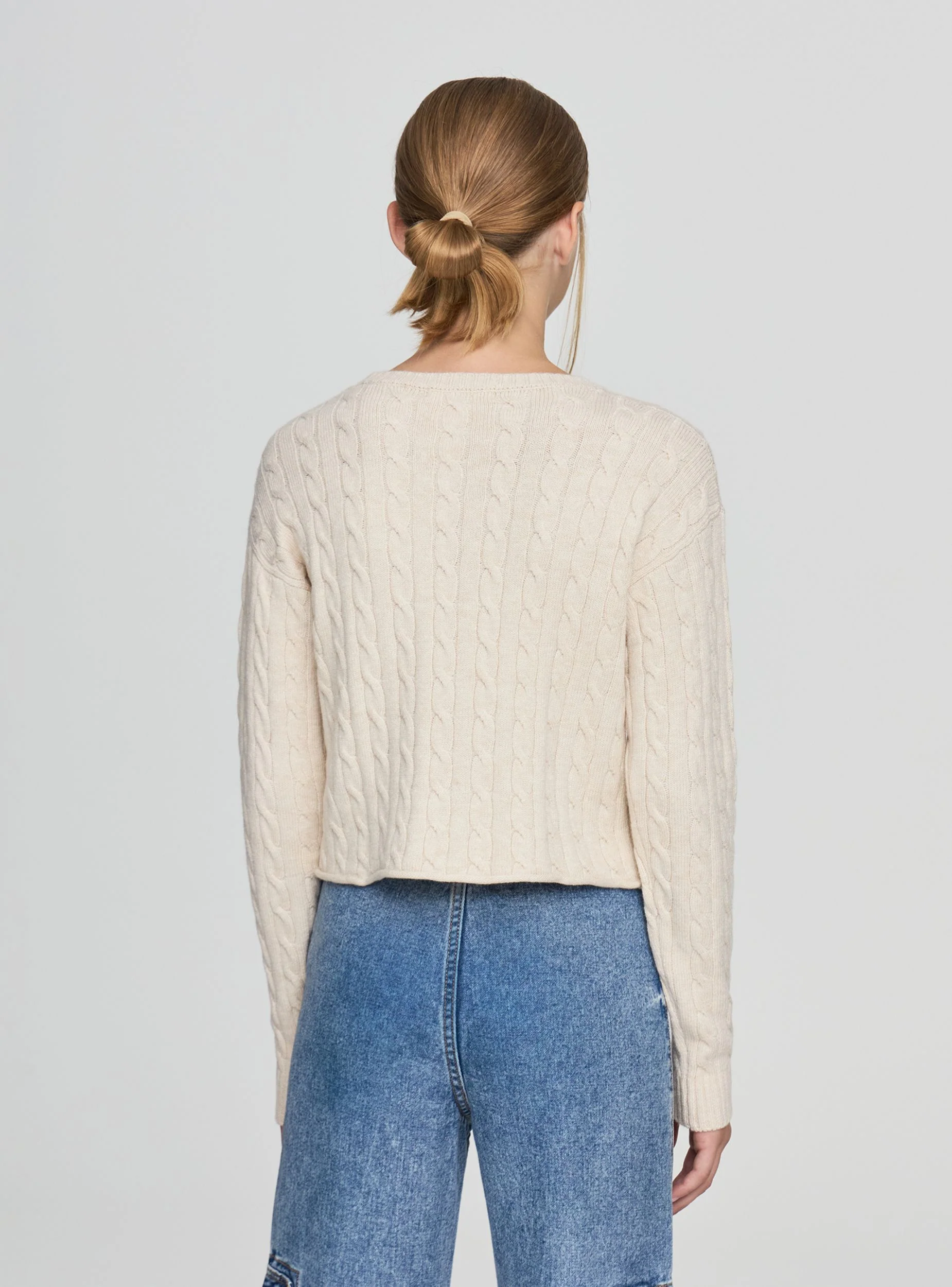 Maglia con lavorazione a treccia - Image 2