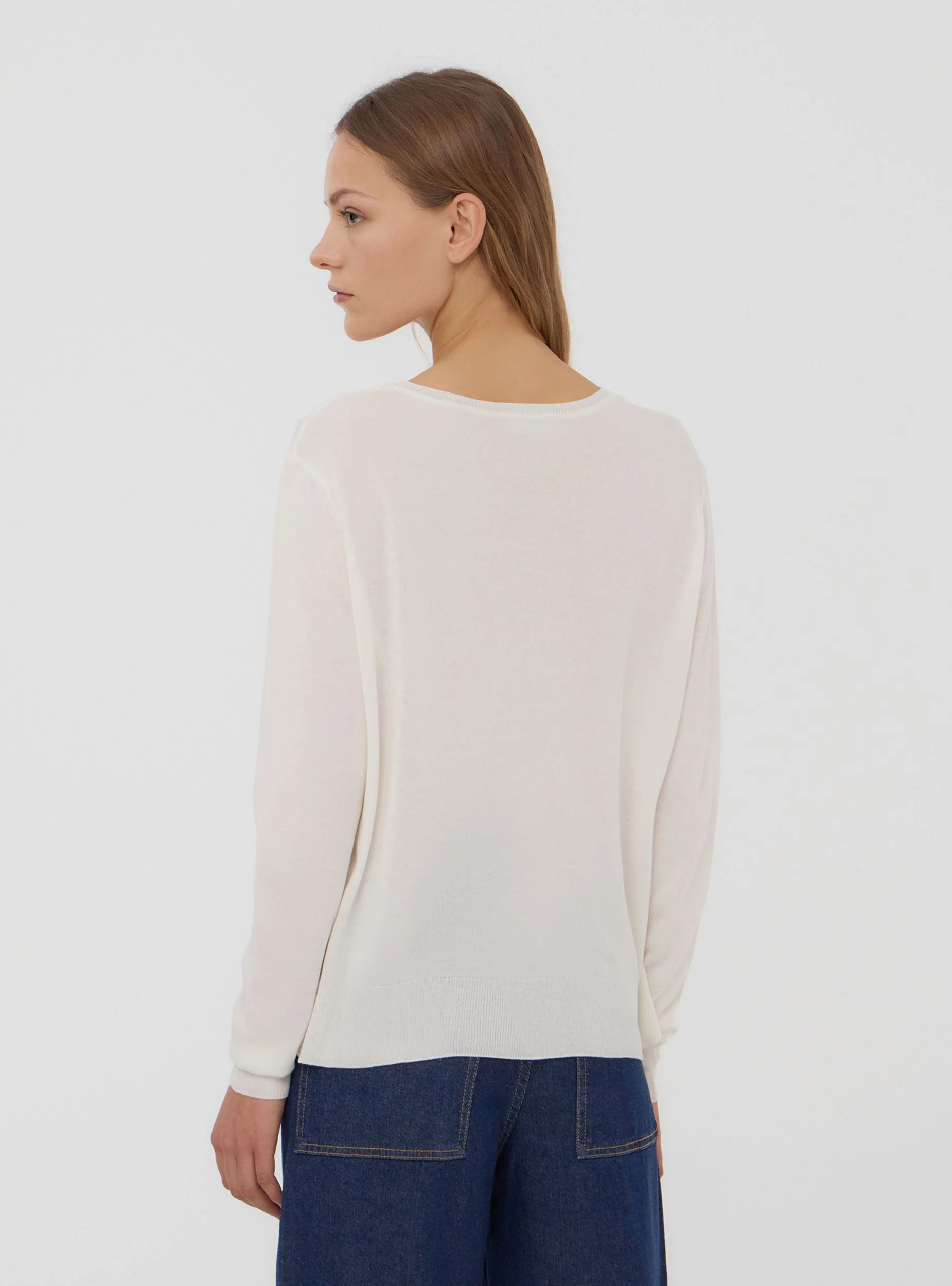 Maglia con perle e strass