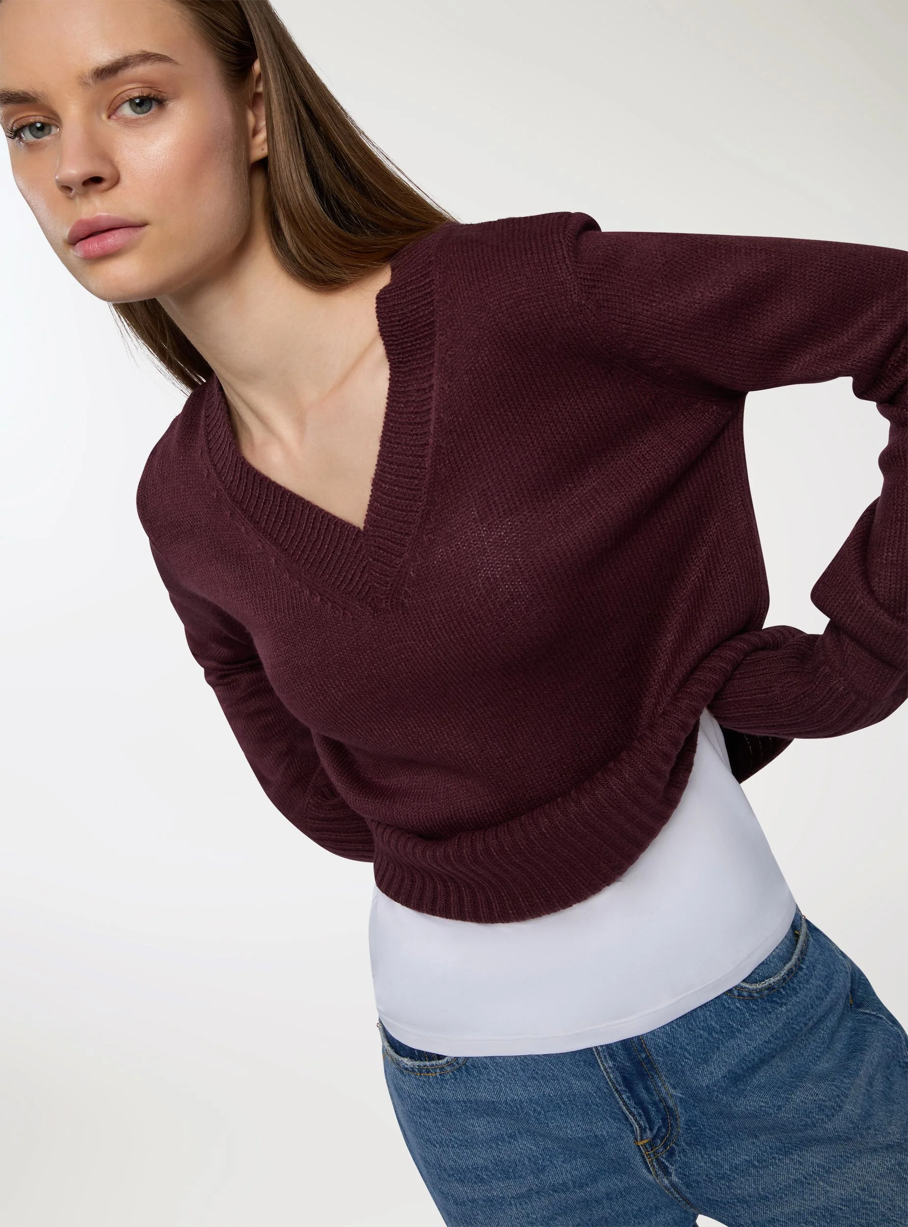 Maglia con scollo a V