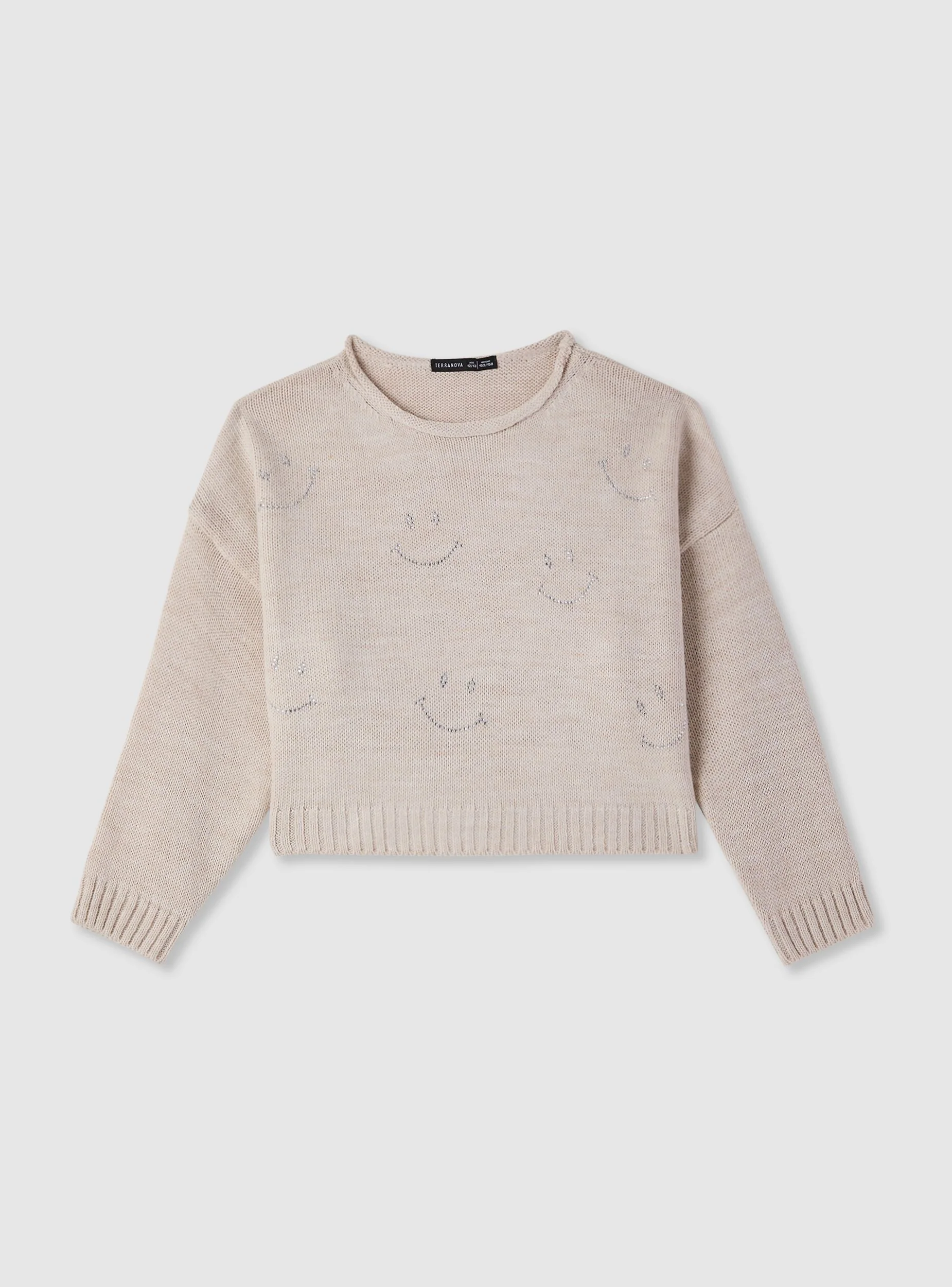 Maglia con strass a smile - Image 4