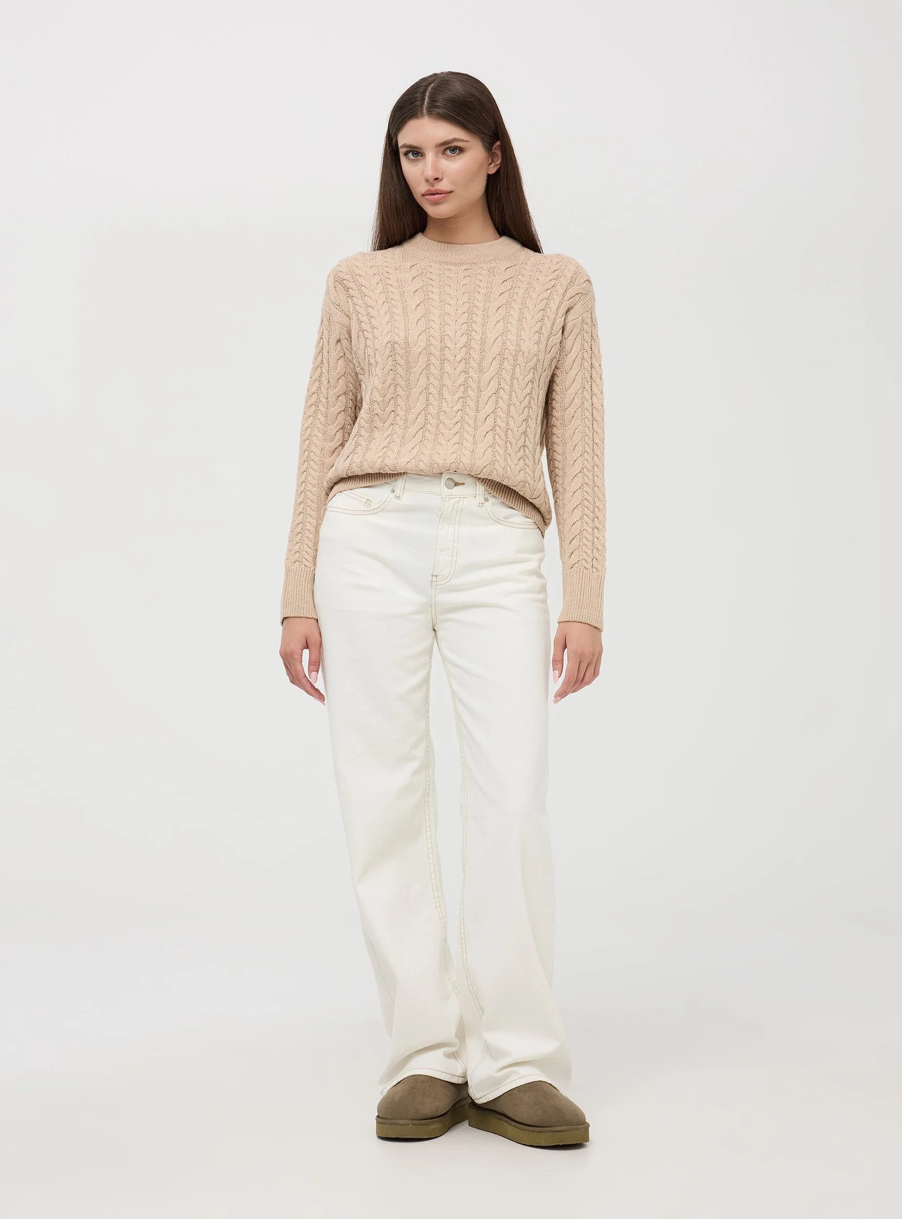 Maglia con trecce