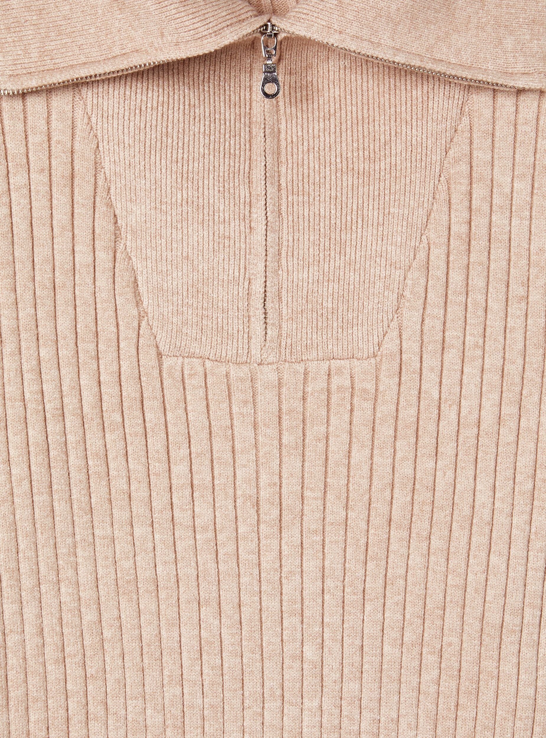 Maglia con zip e collo ampio - Image 6