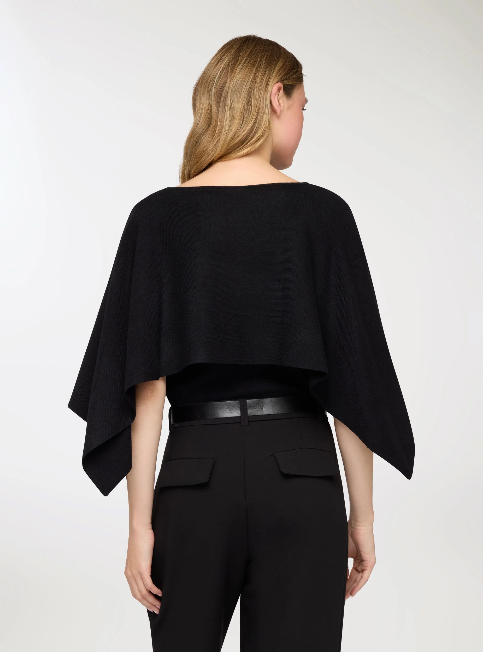 Maglia crop a mantella - Image 3