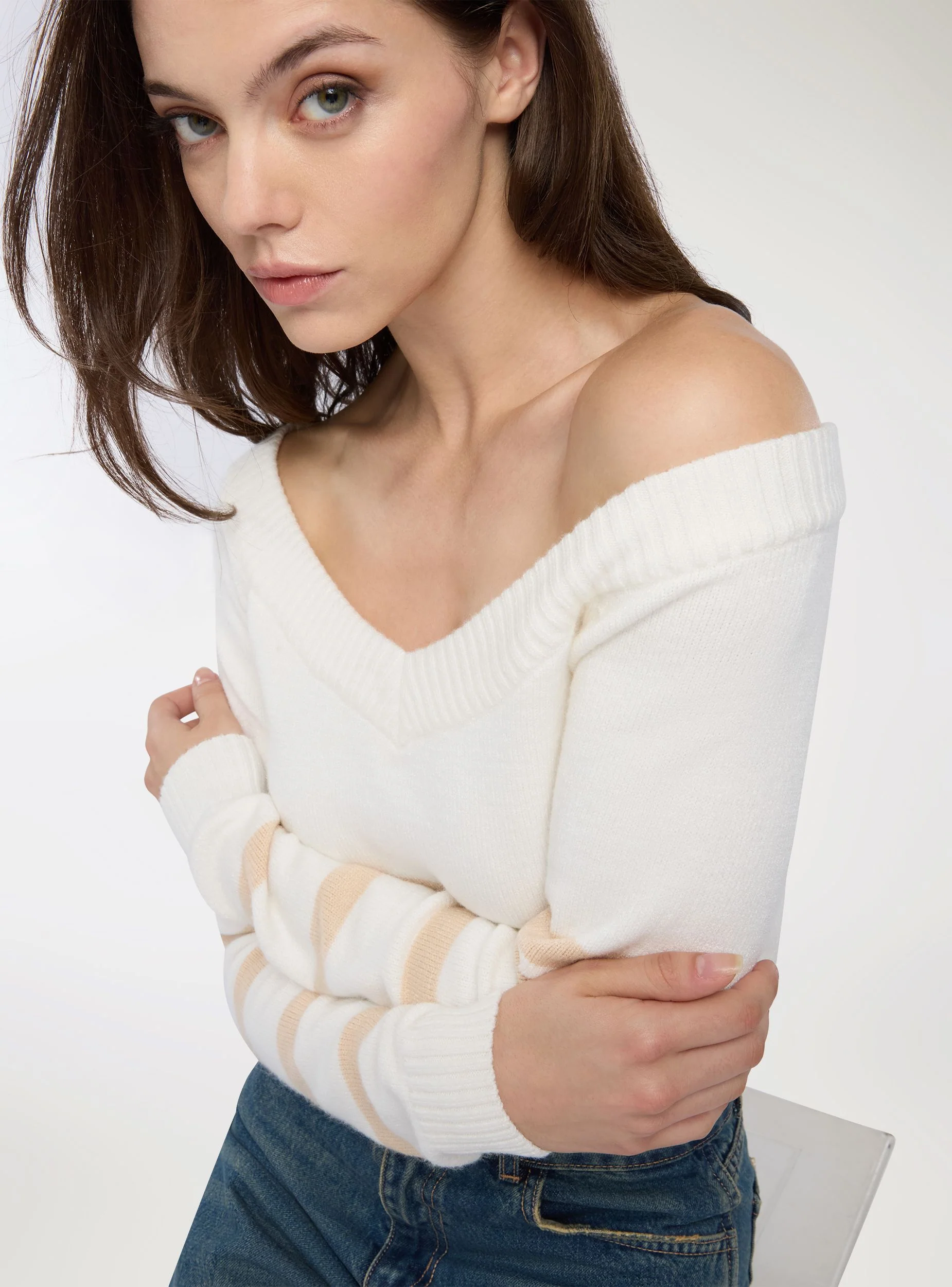 Maglia crop a righe - Image 9