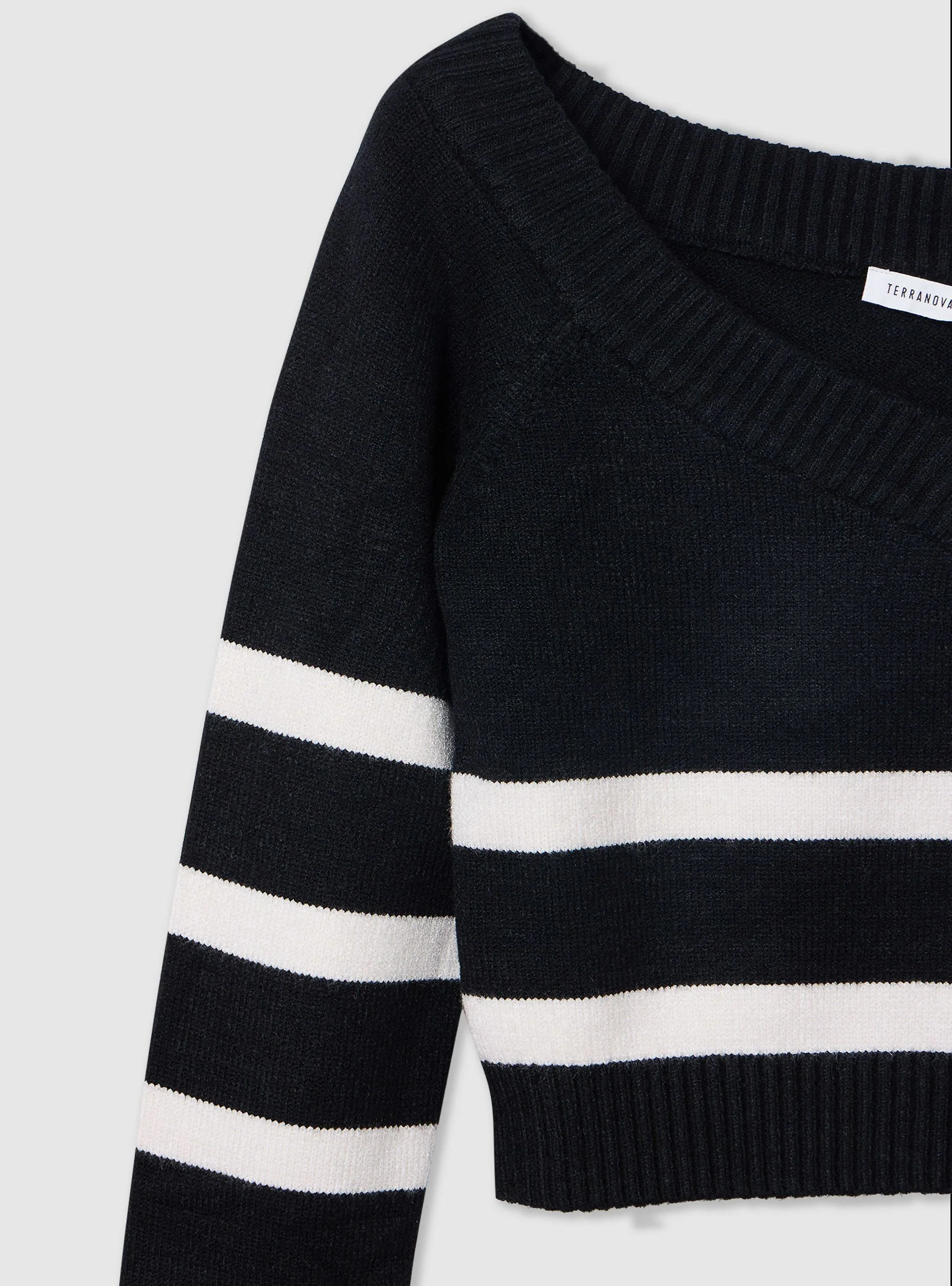 Maglia crop a righe - Image 6