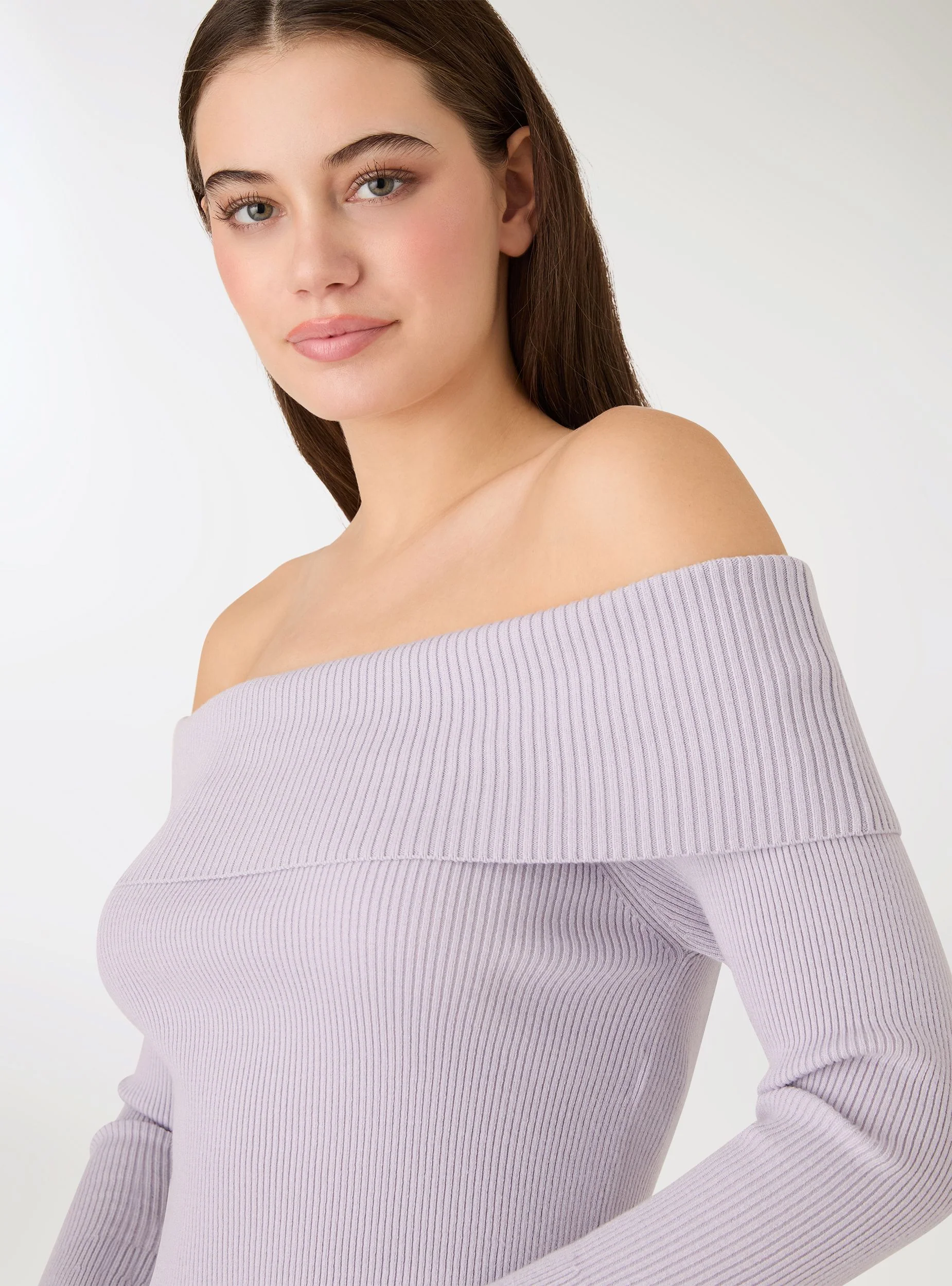 Maglia crop a spalle scoperte maniche a campana - Image 3