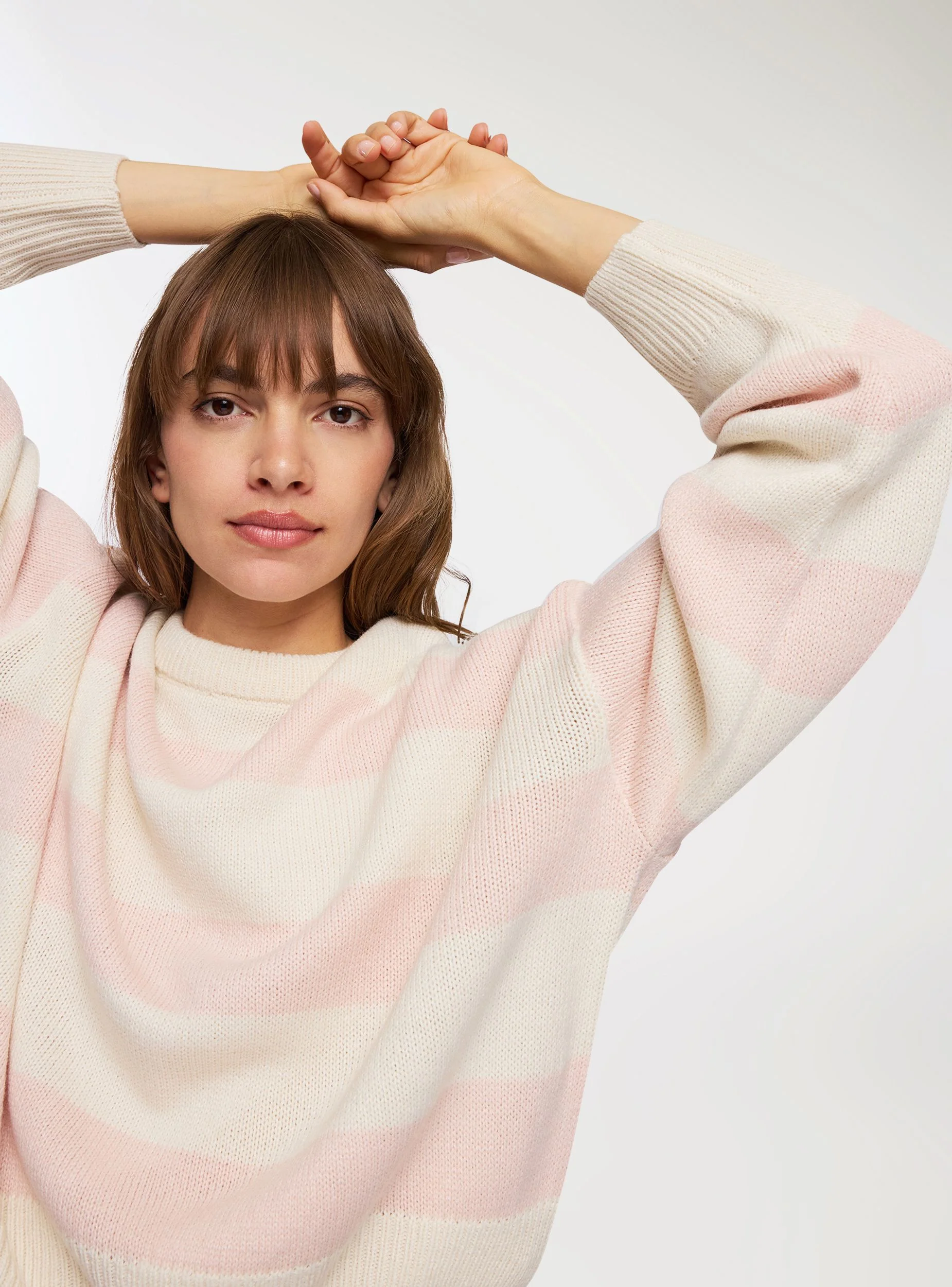 Maglia crop ampia a righe - Image 3