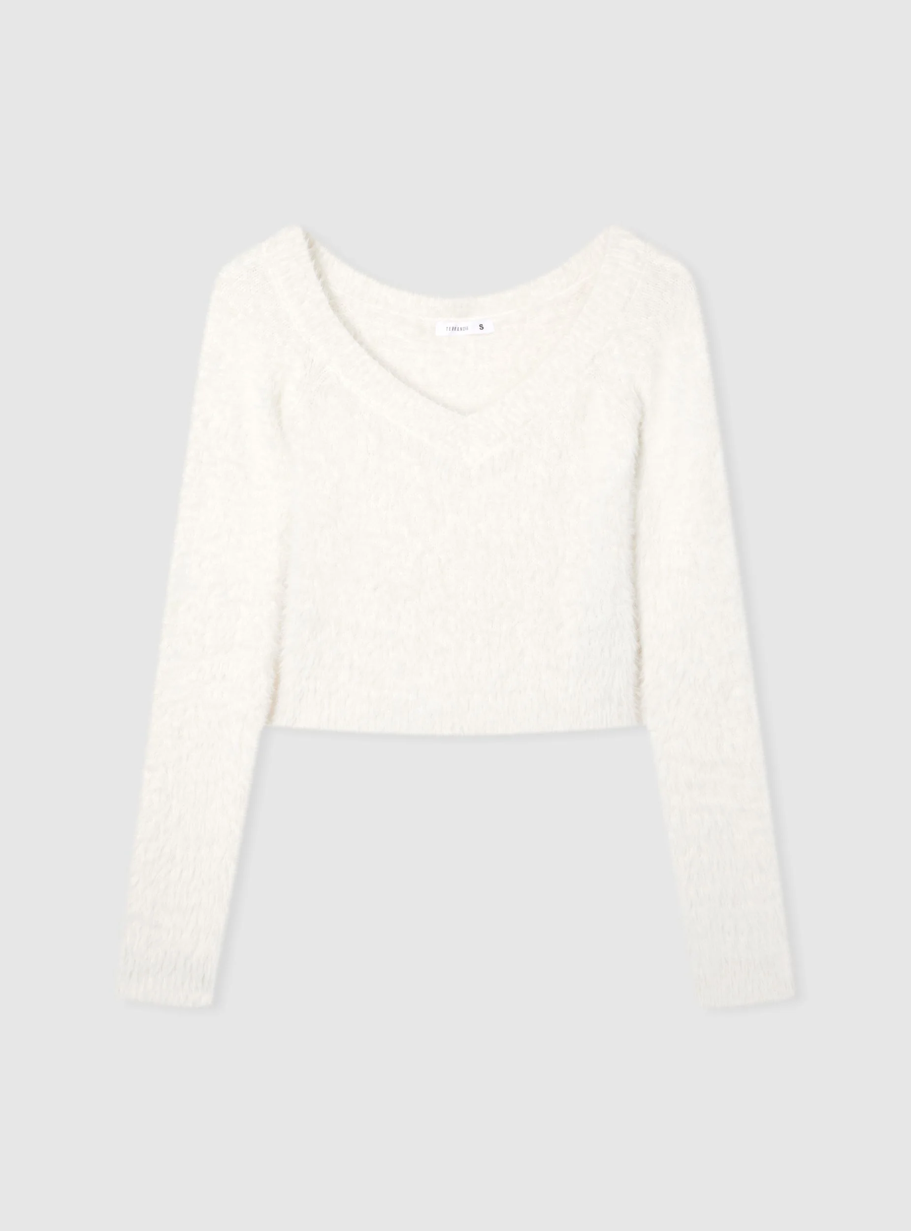 Maglia crop con ampio scollo a V - Image 6
