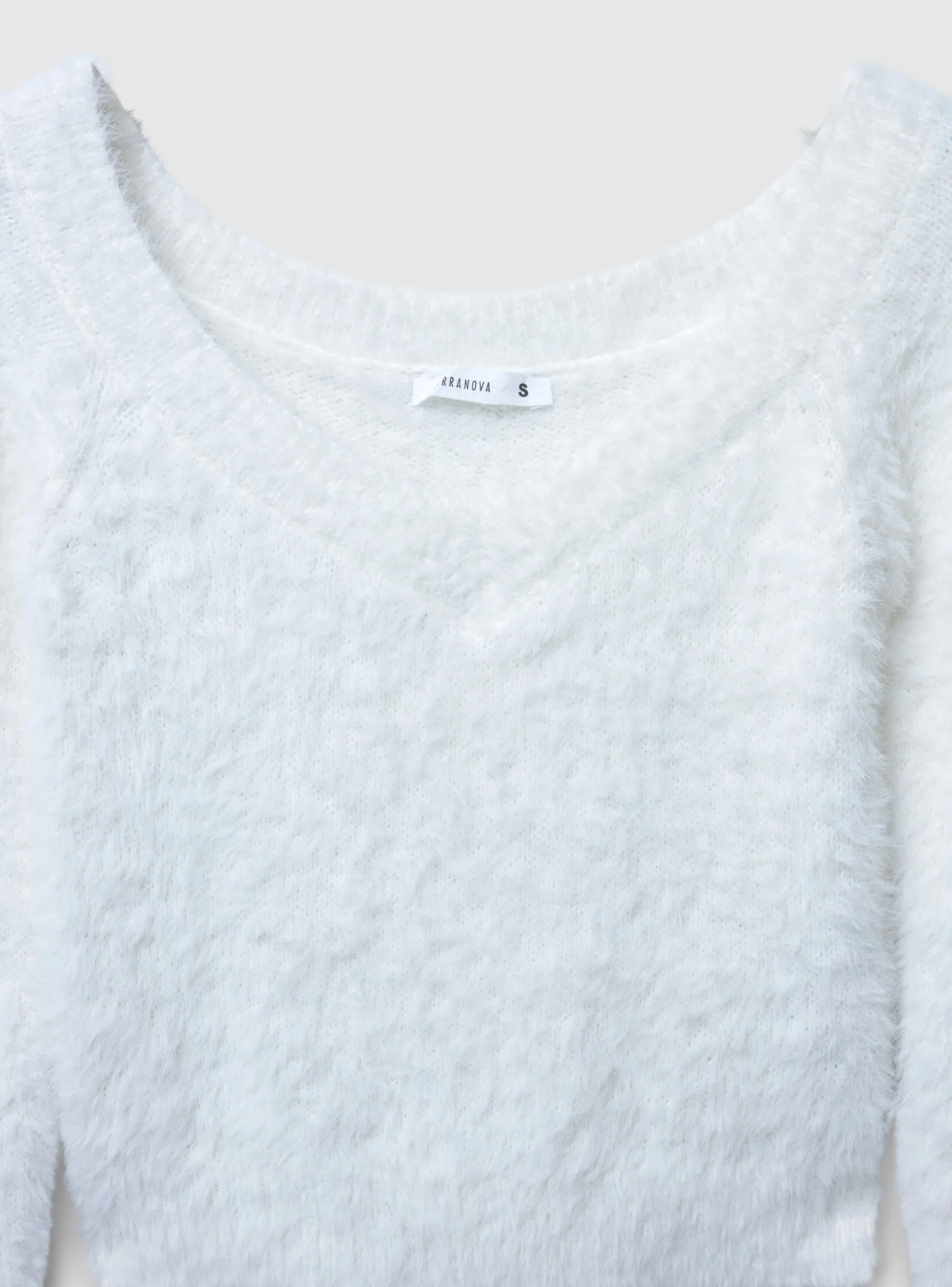 Maglia crop con ampio scollo a V - Image 7