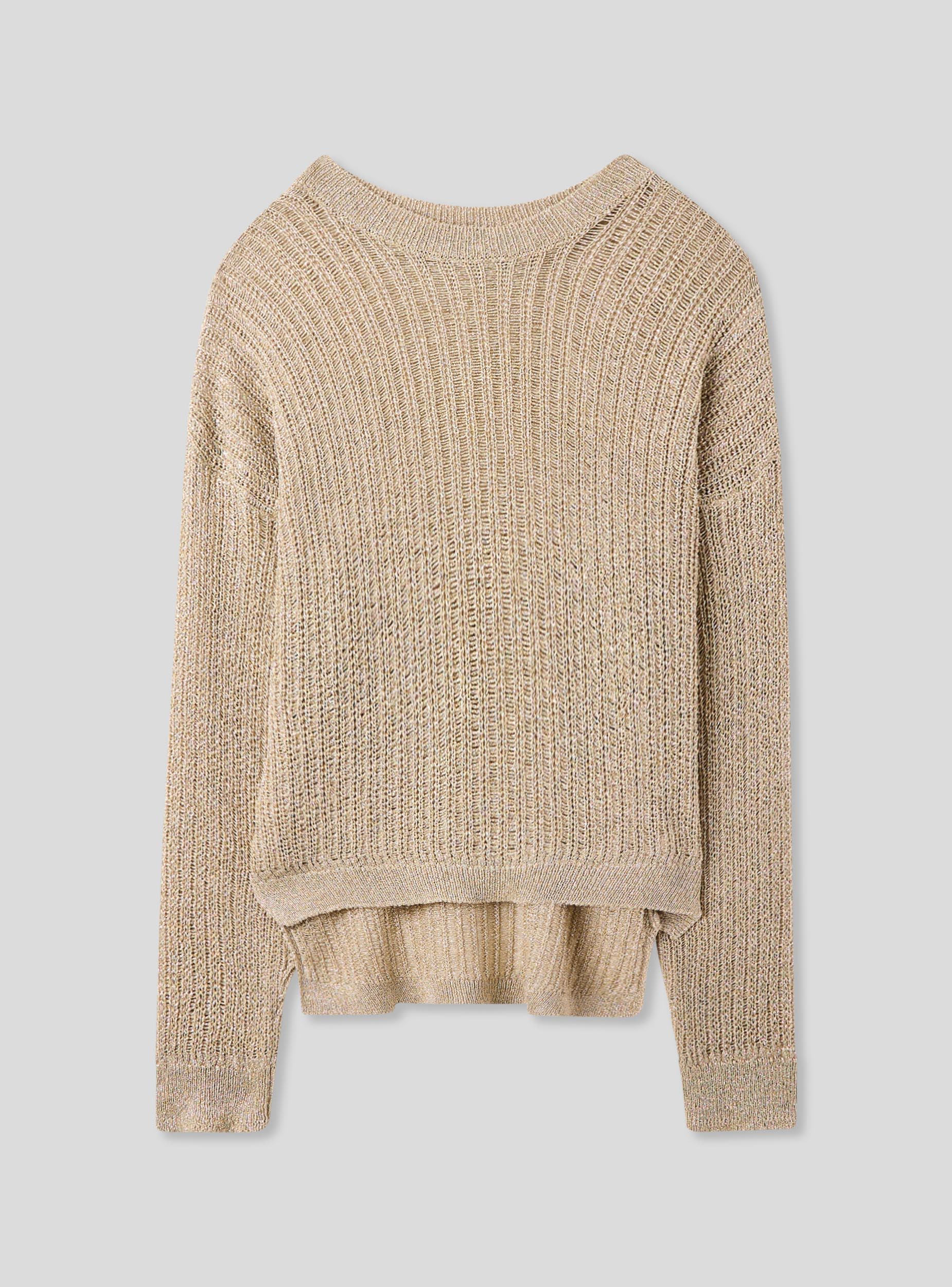Maglia crop con effetto luccicante - Image 2