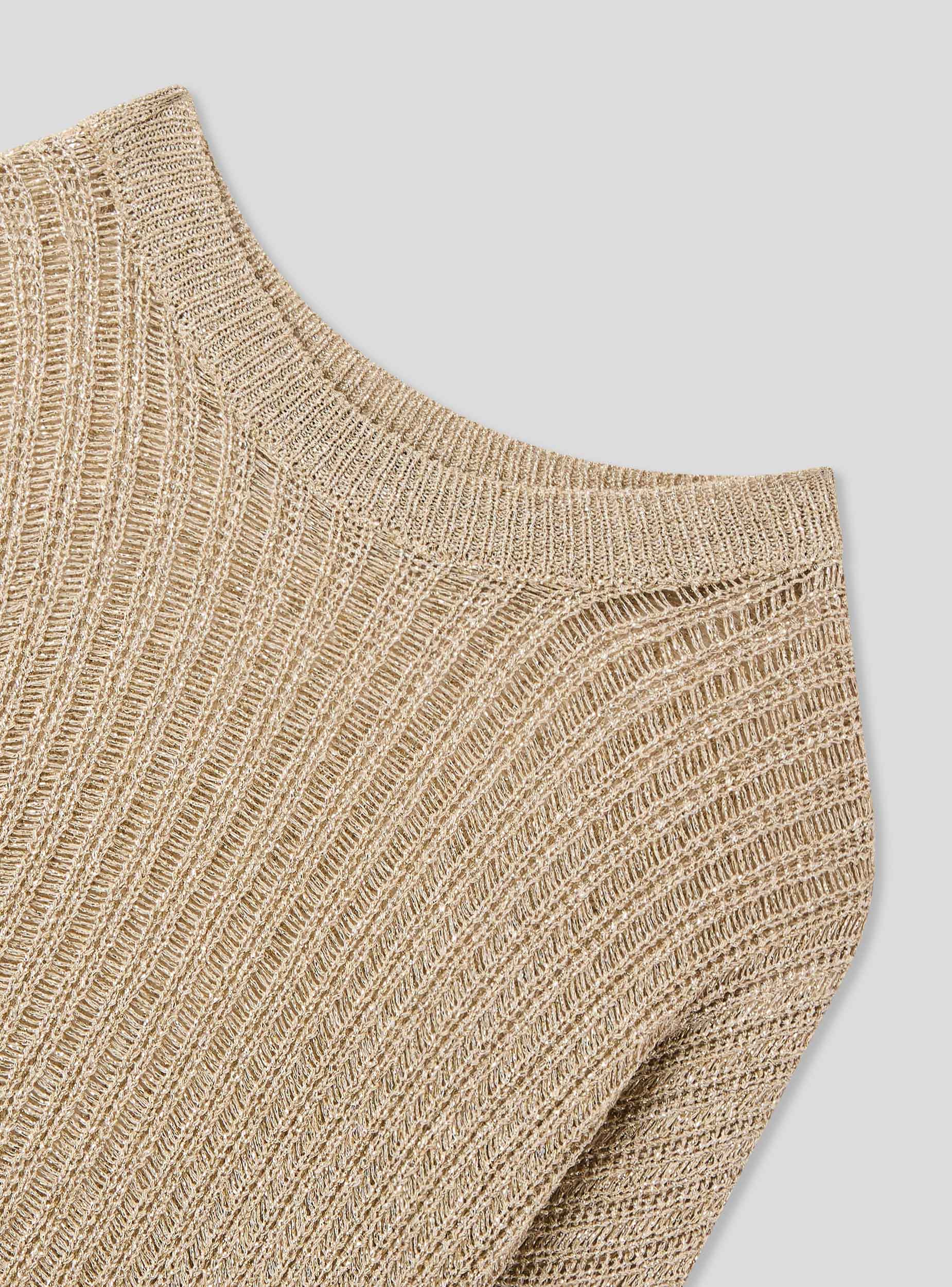 Maglia crop con effetto luccicante - Image 3