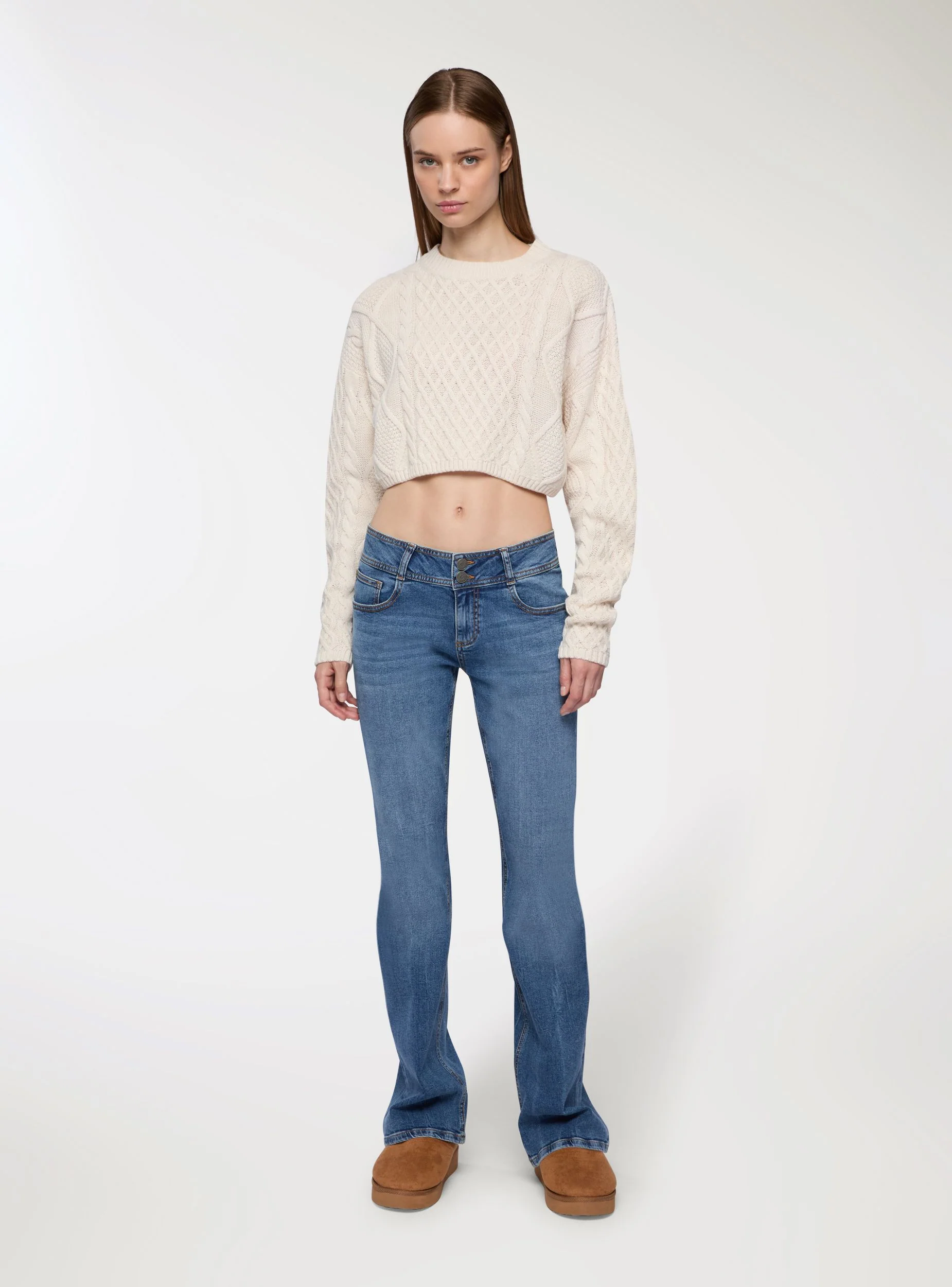 Maglia crop con trecce - Image 2