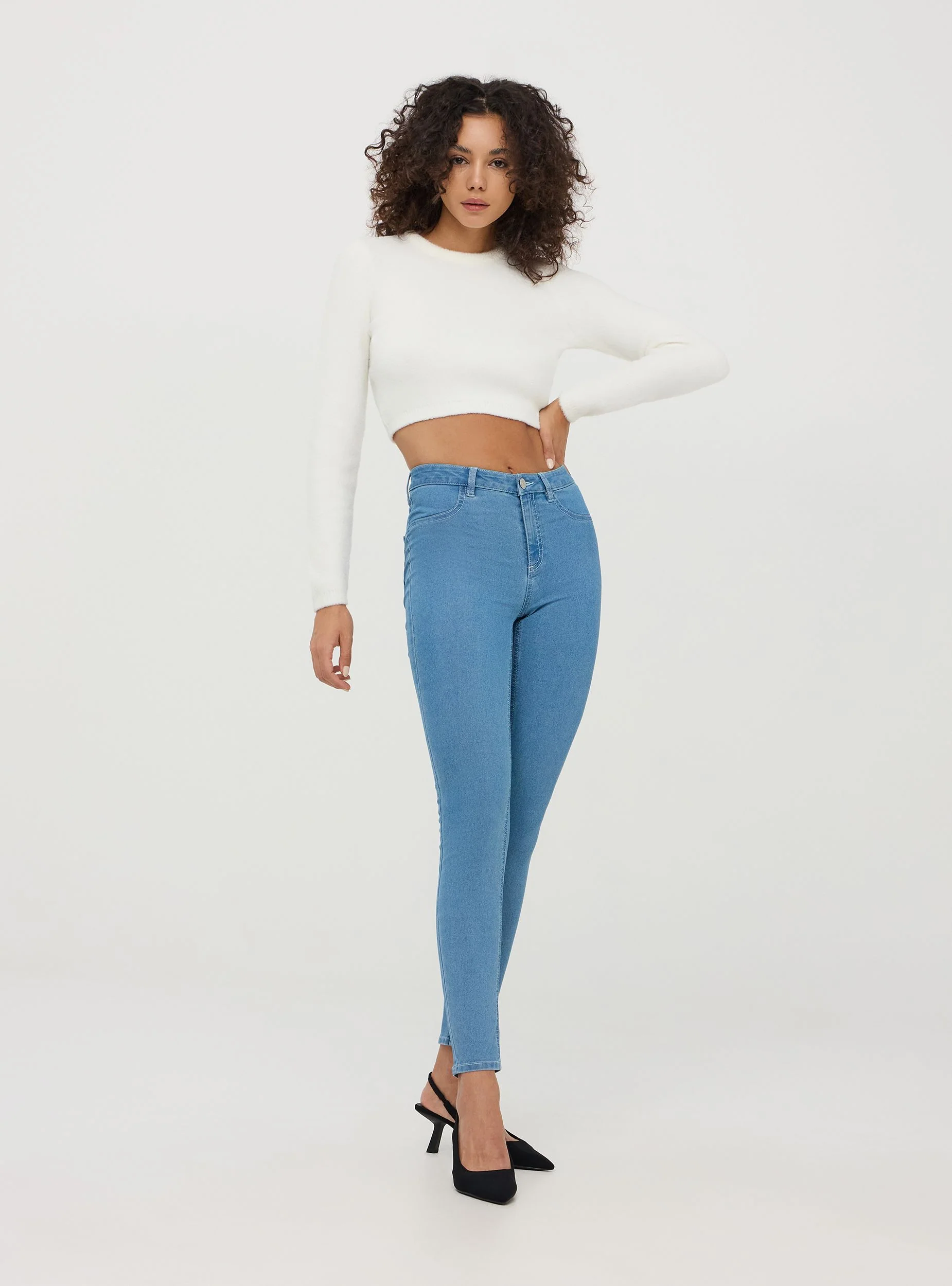 Maglia crop effetto pelo - Image 2