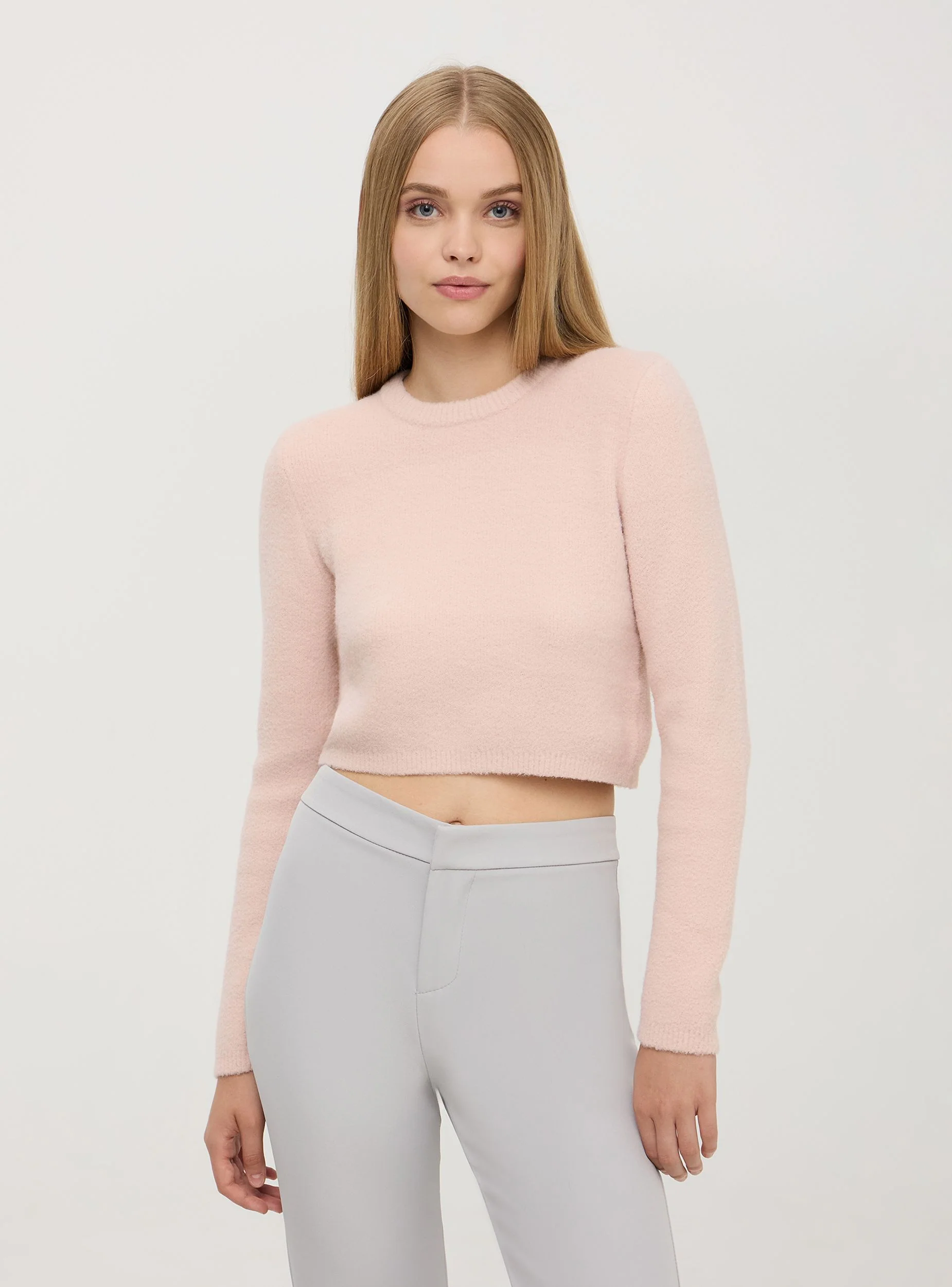 Maglia crop effetto pelo - Image 3