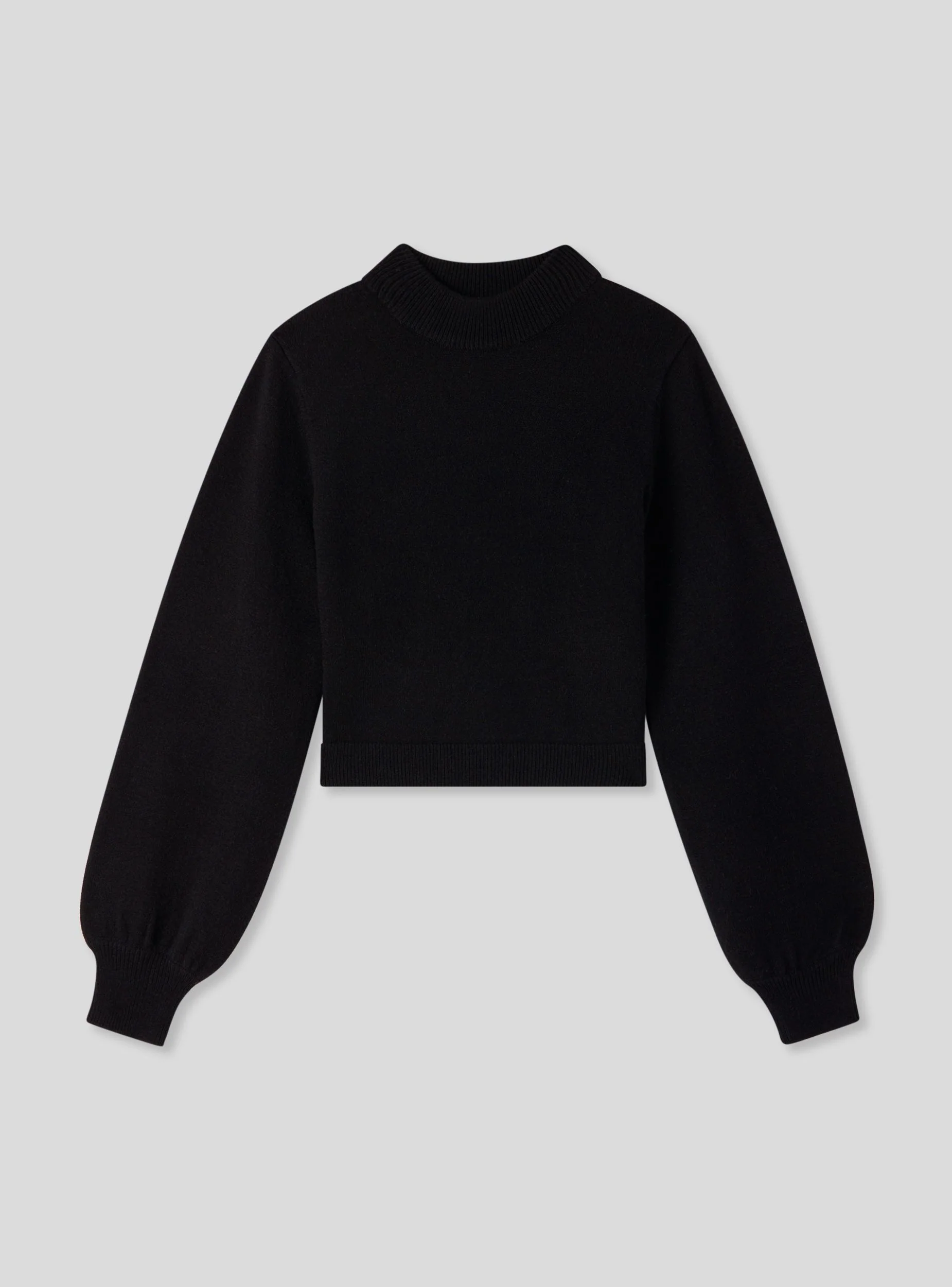 Maglia crop lupetto tinta unita - Image 5