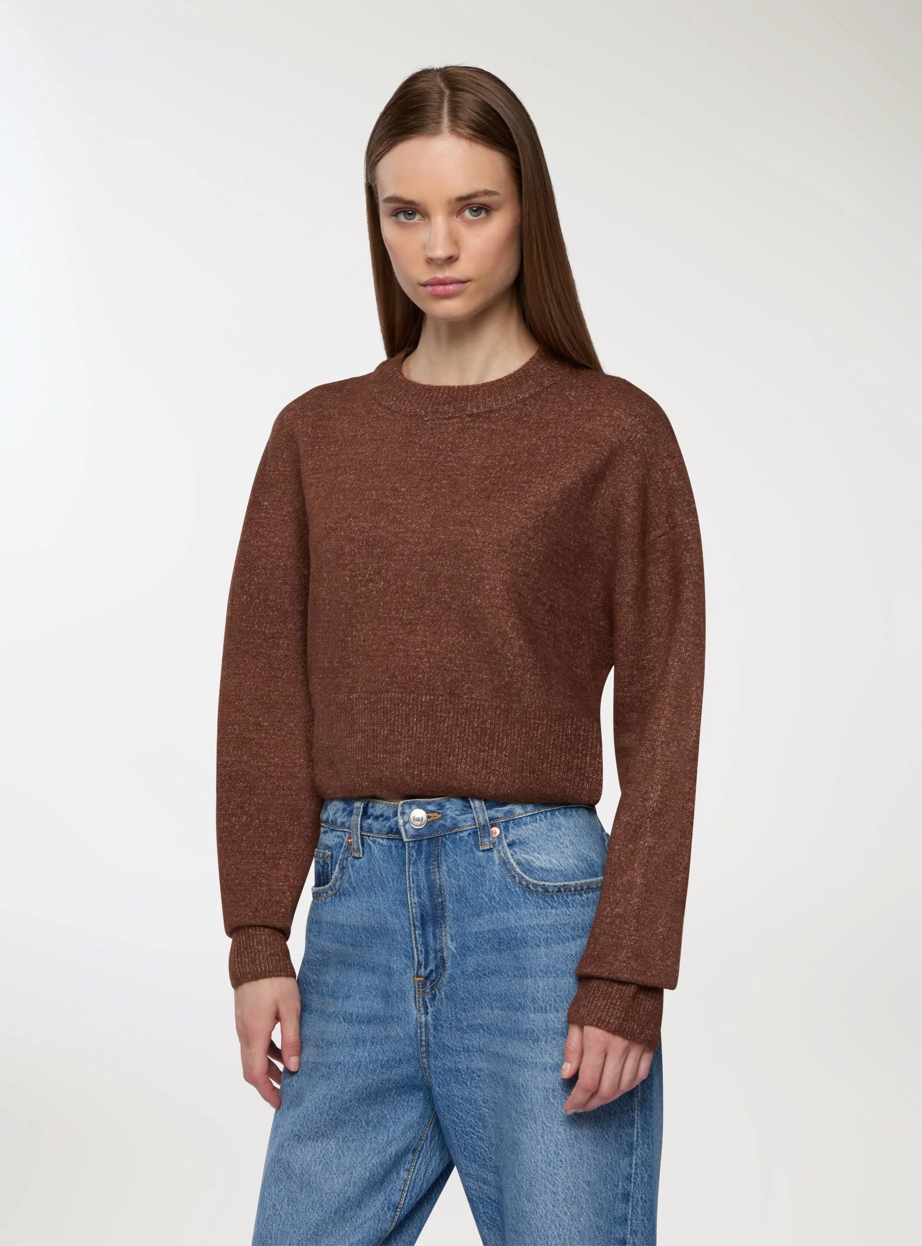 Maglia crop tinta unita - Image 3