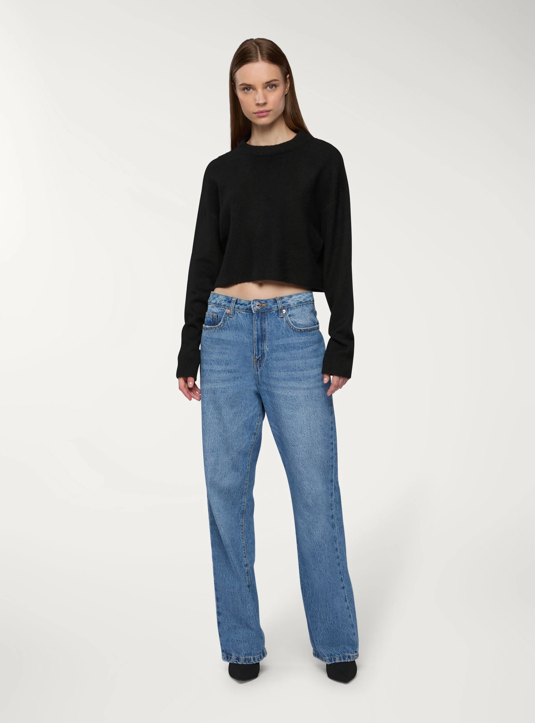 Maglia crop tinta unita - Image 4