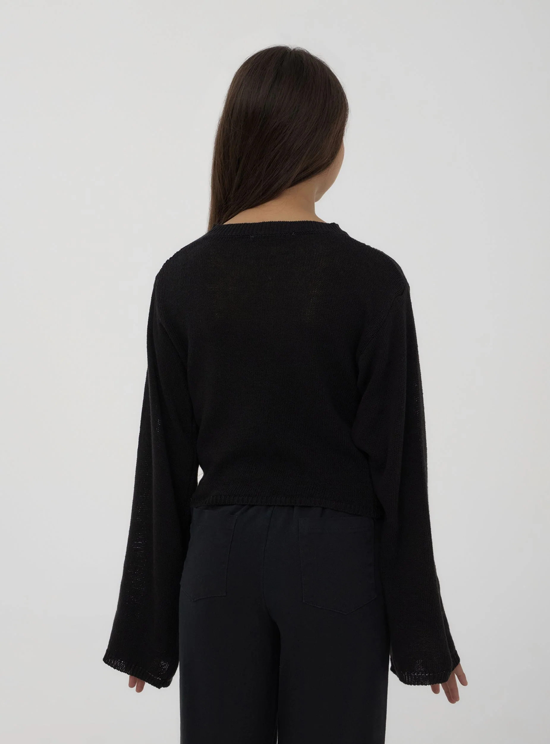 Maglia crop traforata - Image 3