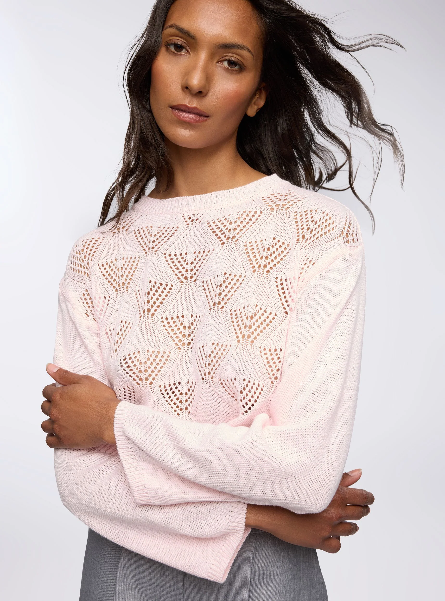 Maglia crop traforata - Image 2