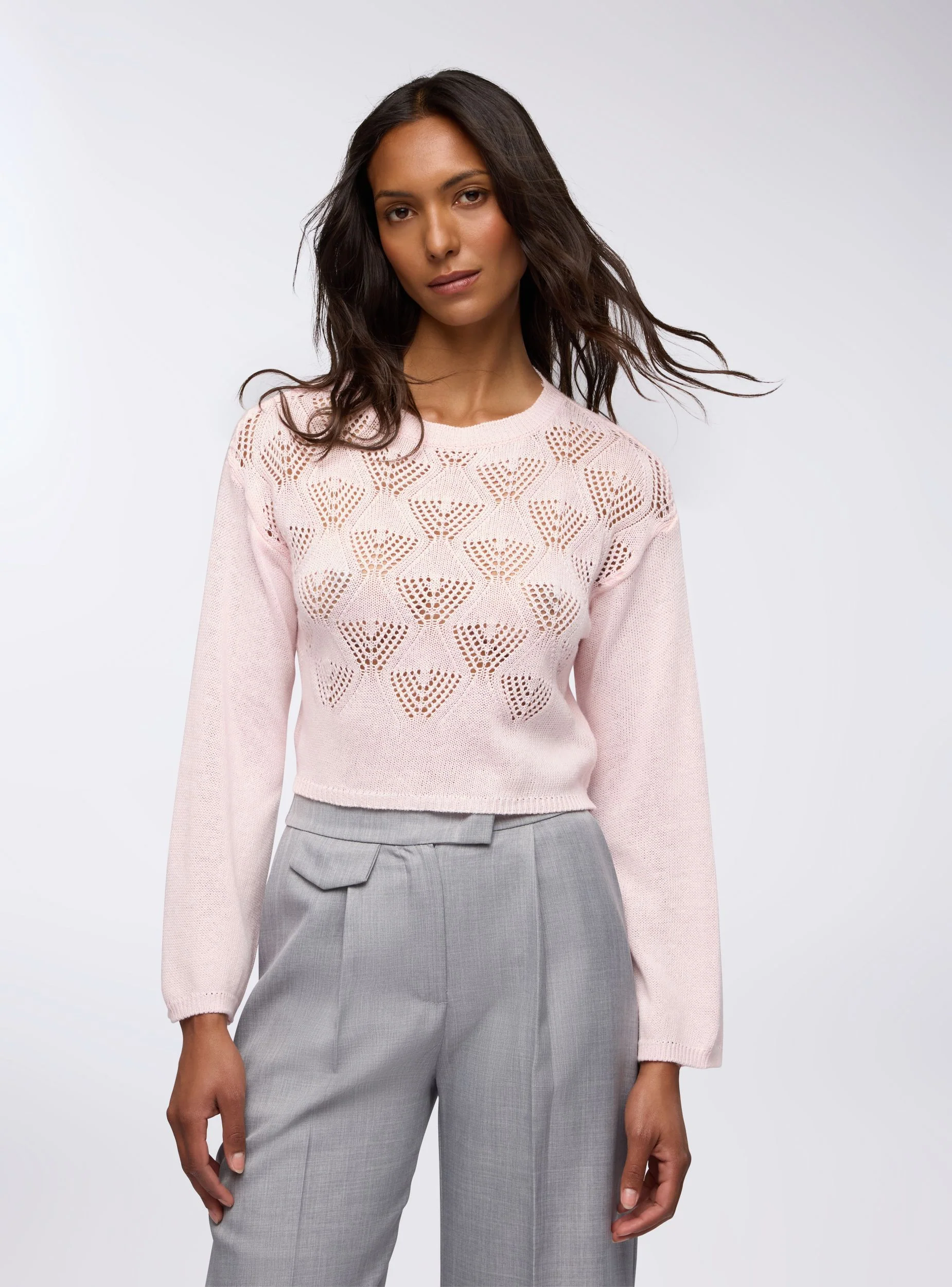 Maglia crop traforata - Image 4