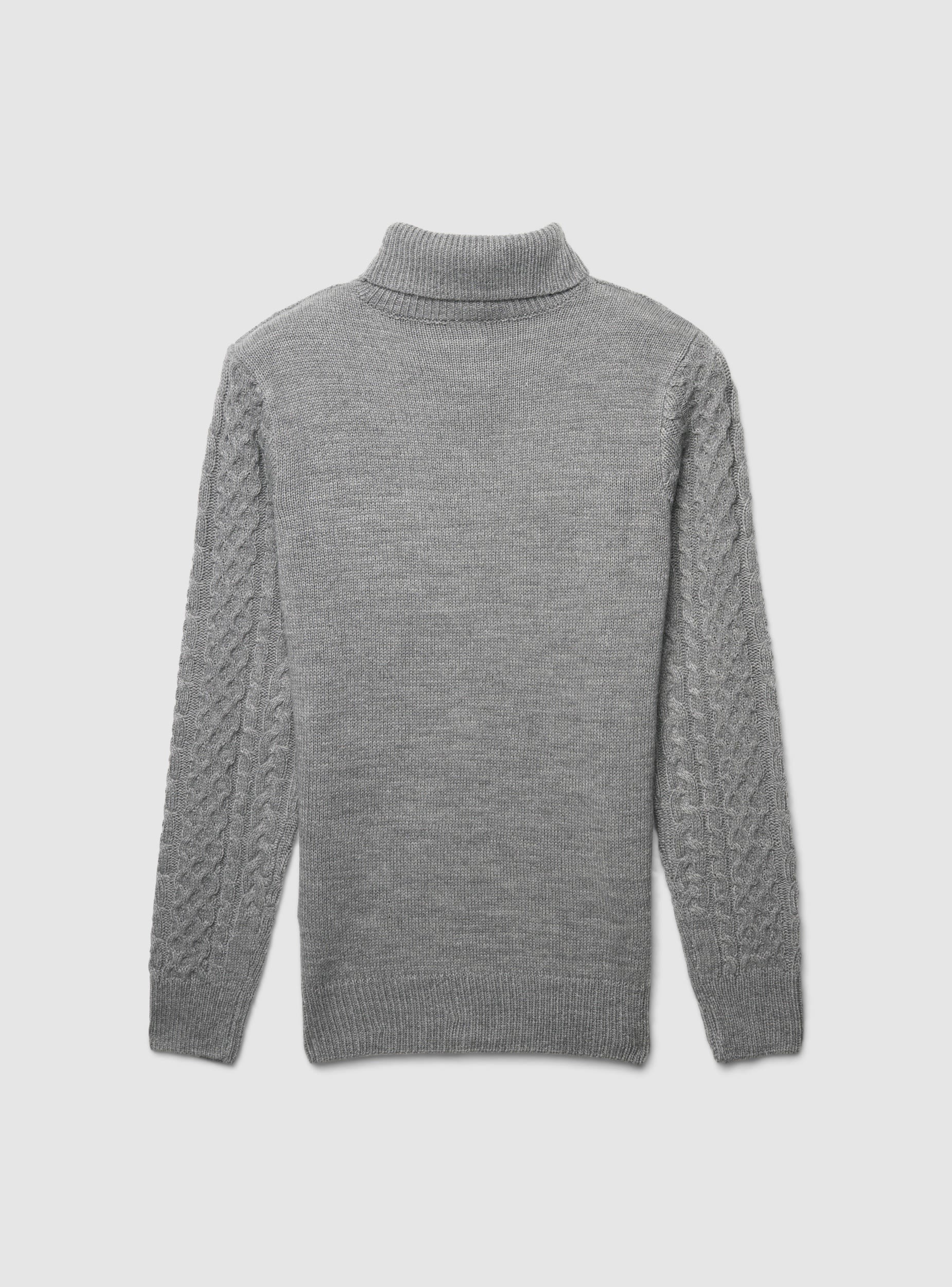 Maglia dolcevita a trecce - Image 4