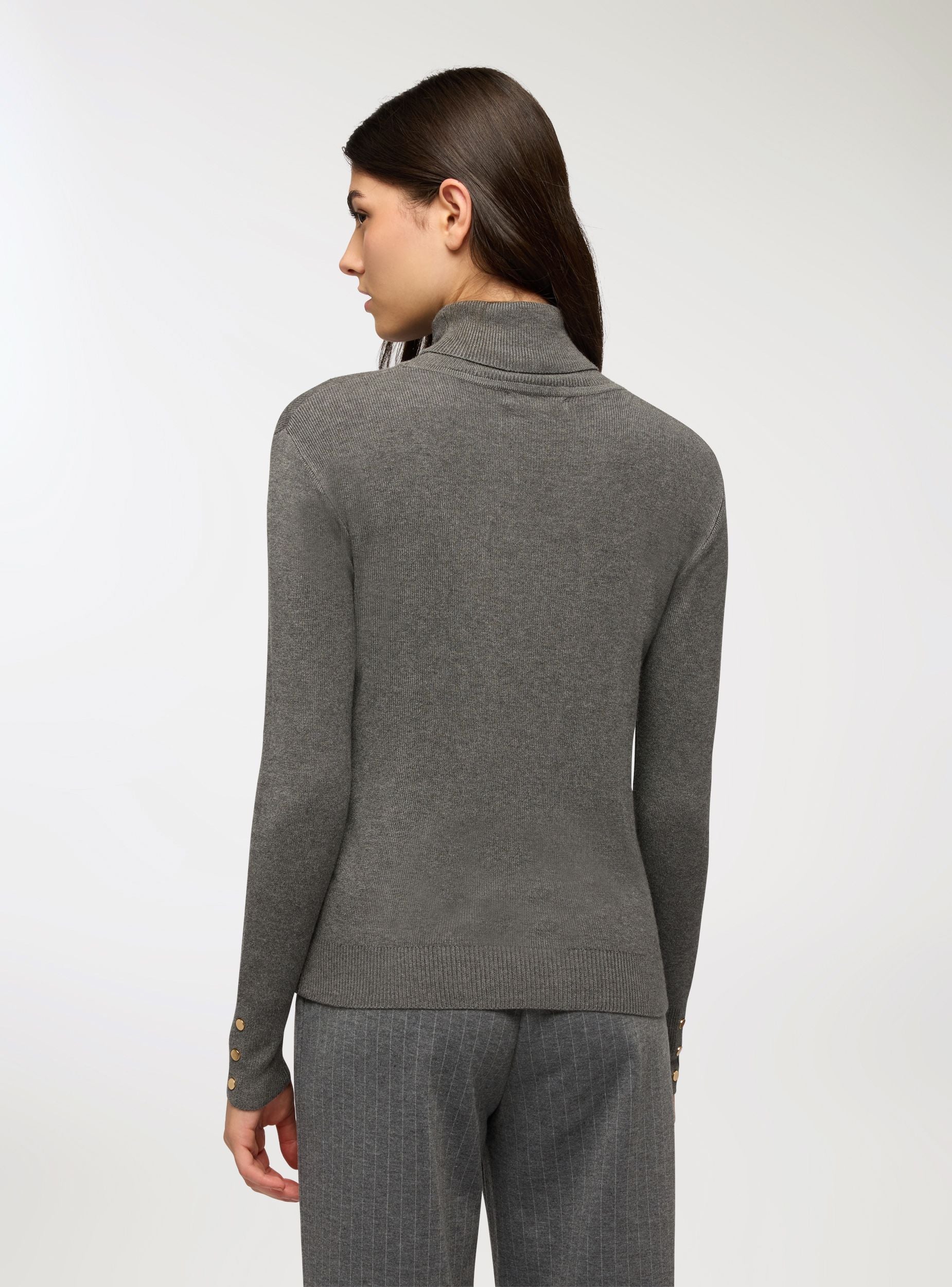Maglia dolcevita con bottoni - Image 3