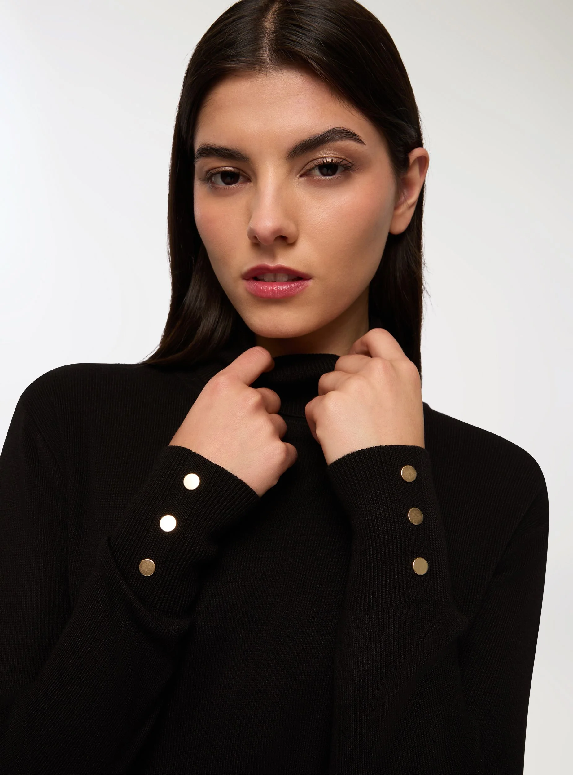 Maglia dolcevita con bottoni - Image 3