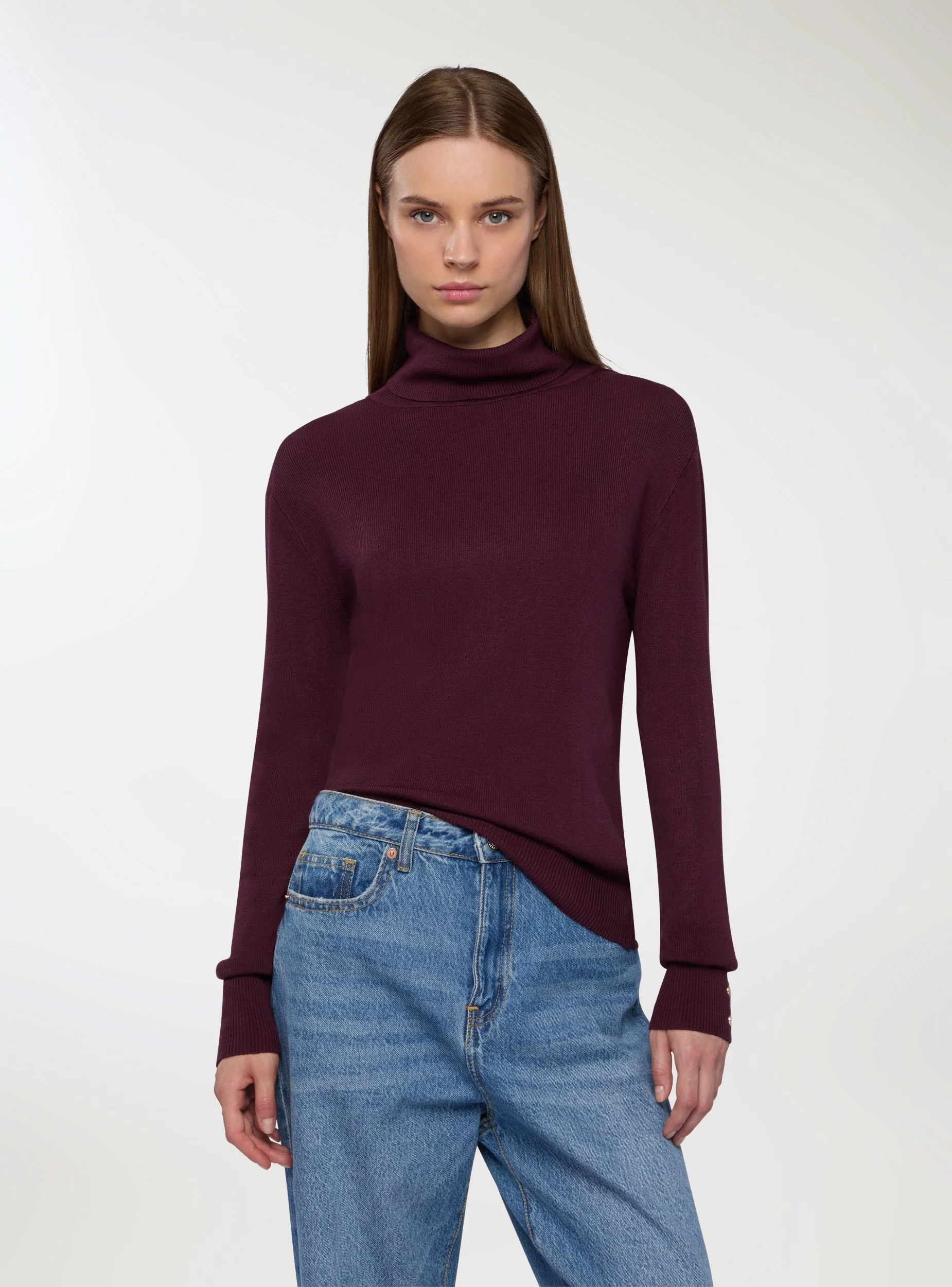 Maglia dolcevita con bottoni - Image 3