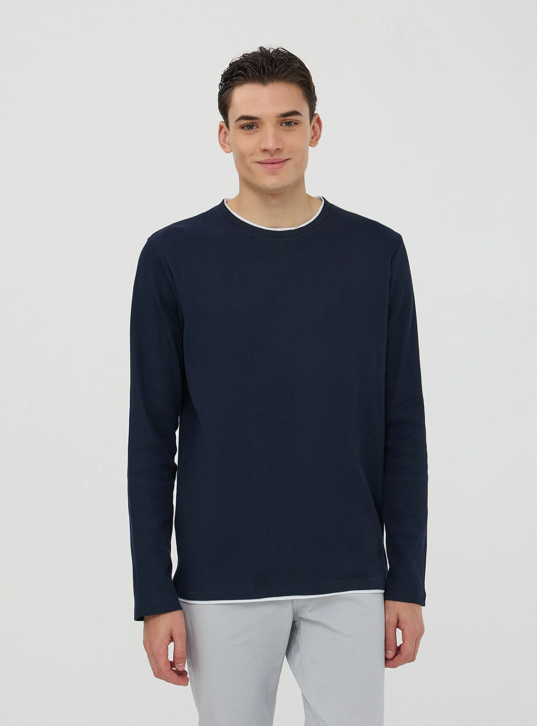Maglia doppiata maniche lunghe