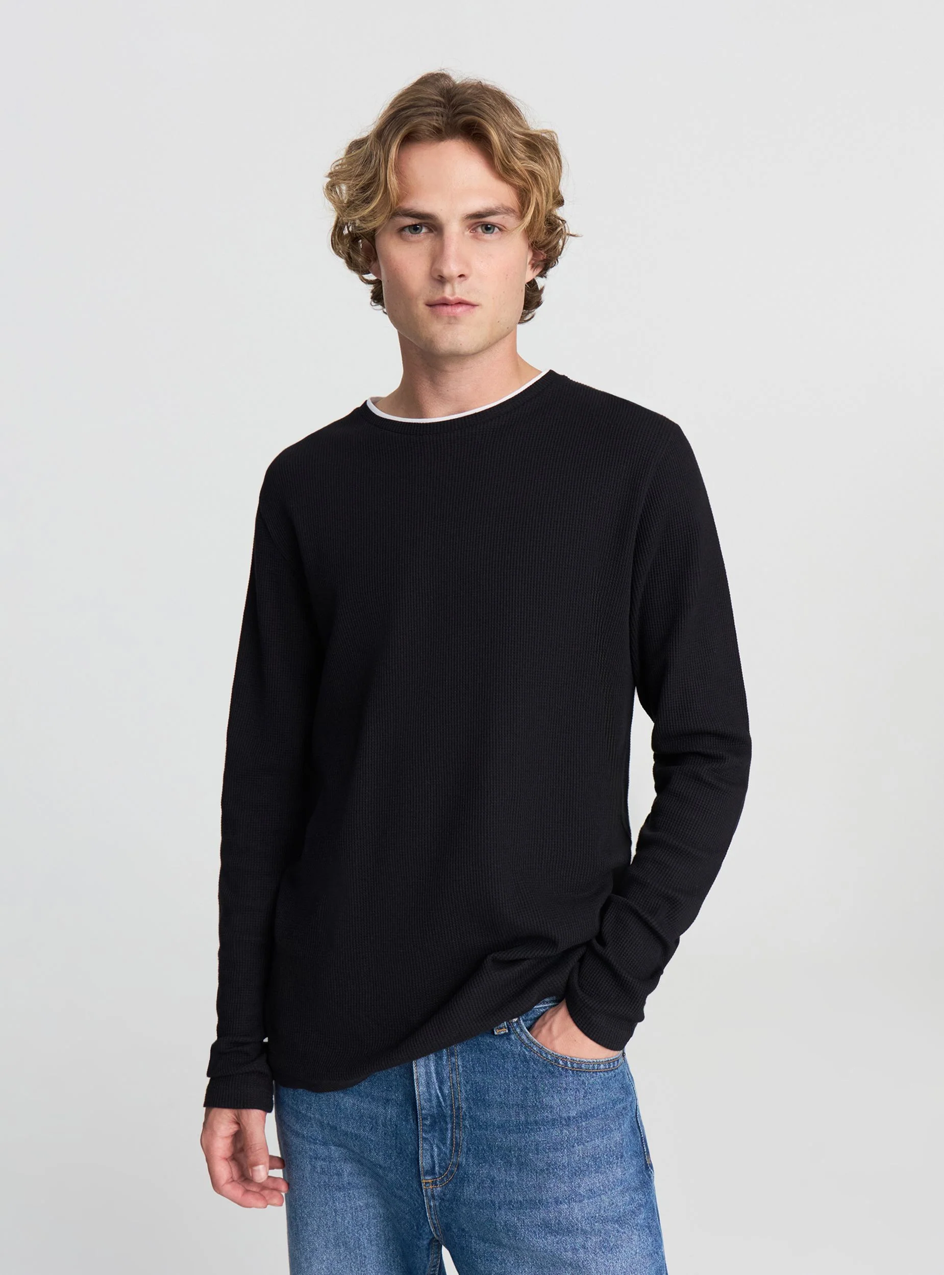 Maglia doppiata maniche lunghe
