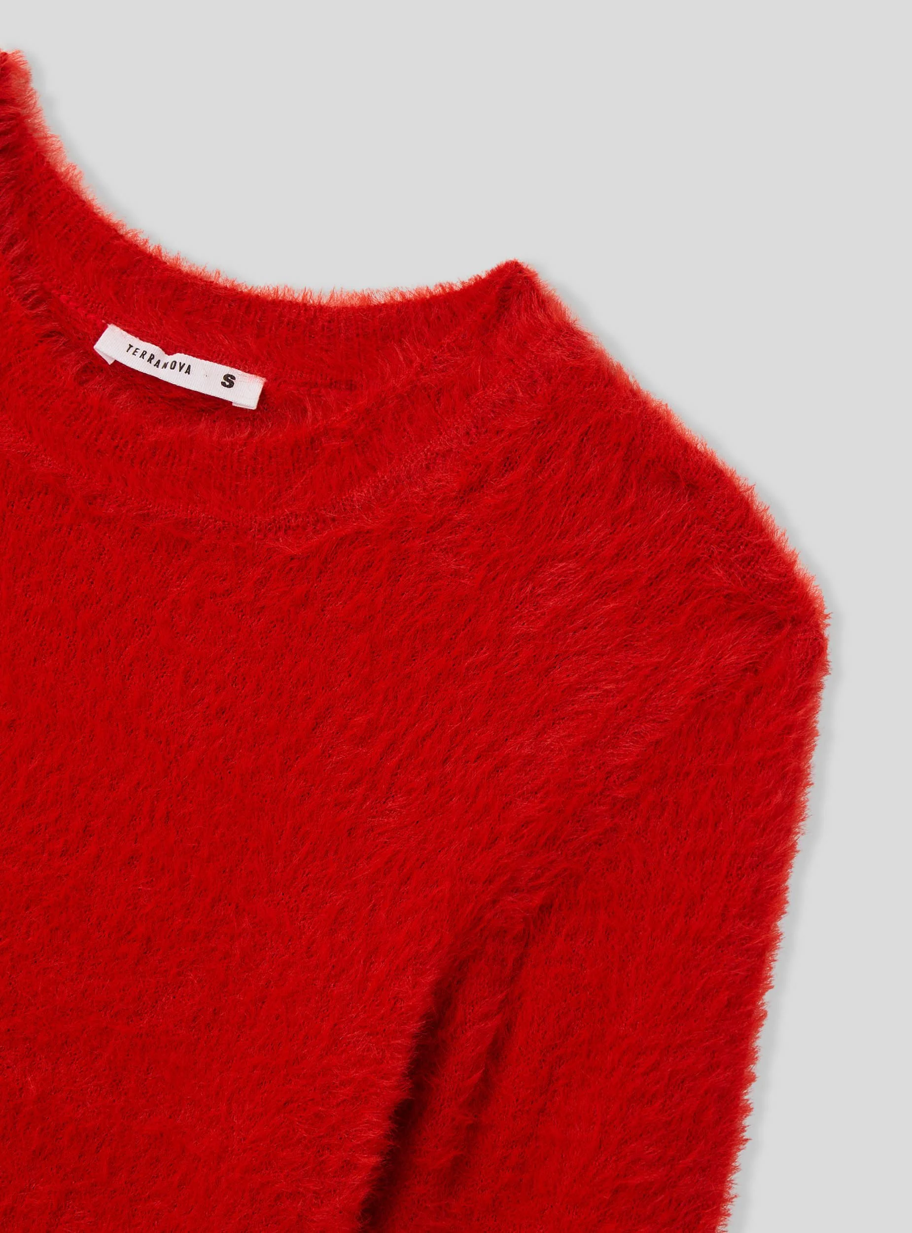 Maglia effetto pelo a tinta unita - Image 4
