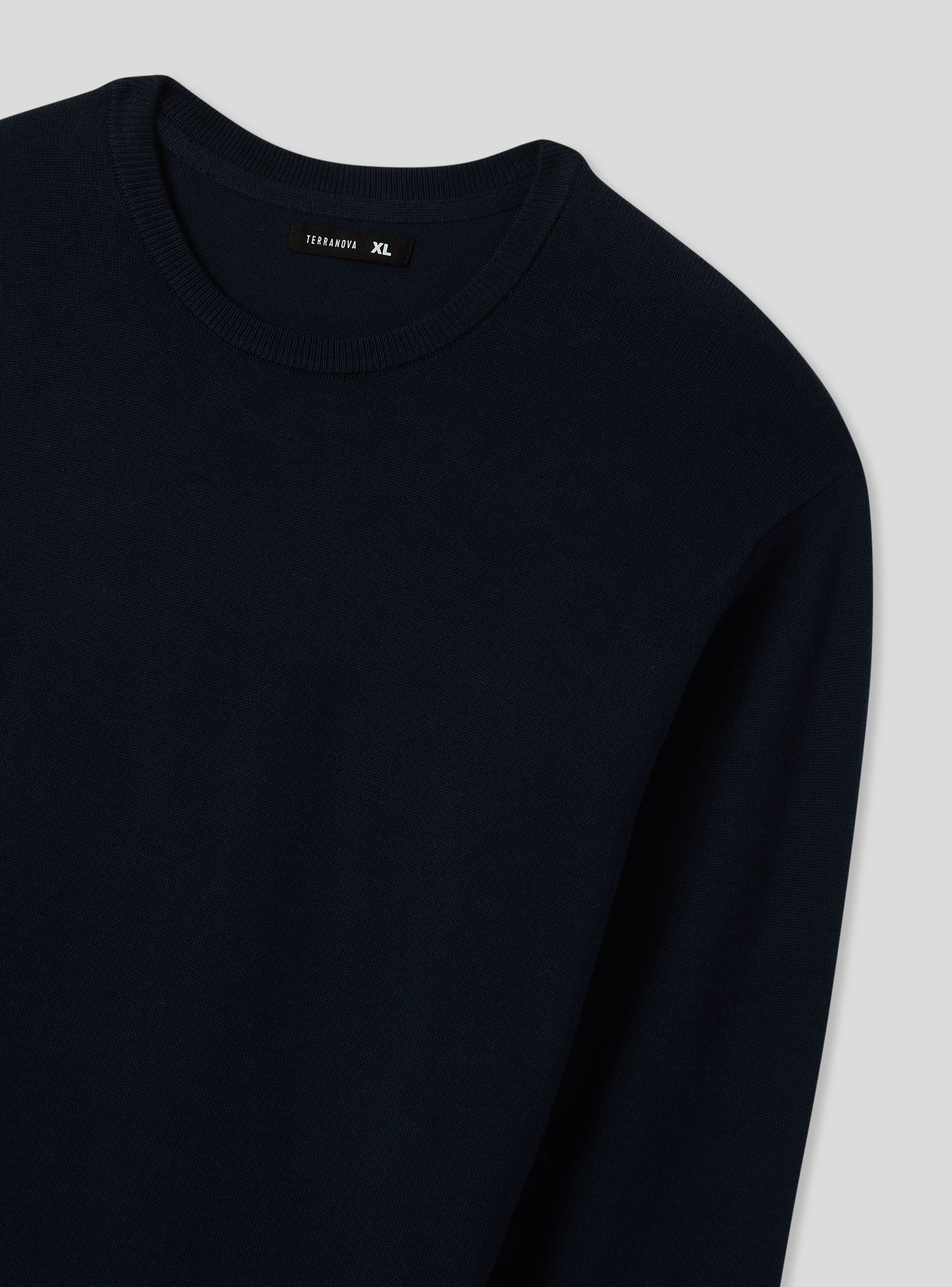 Maglia girocollo a tinta unita - Image 5