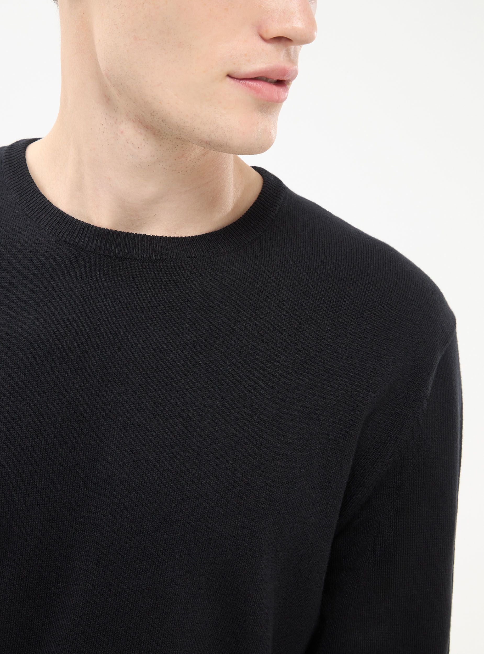 Maglia girocollo a tinta unita - Image 3