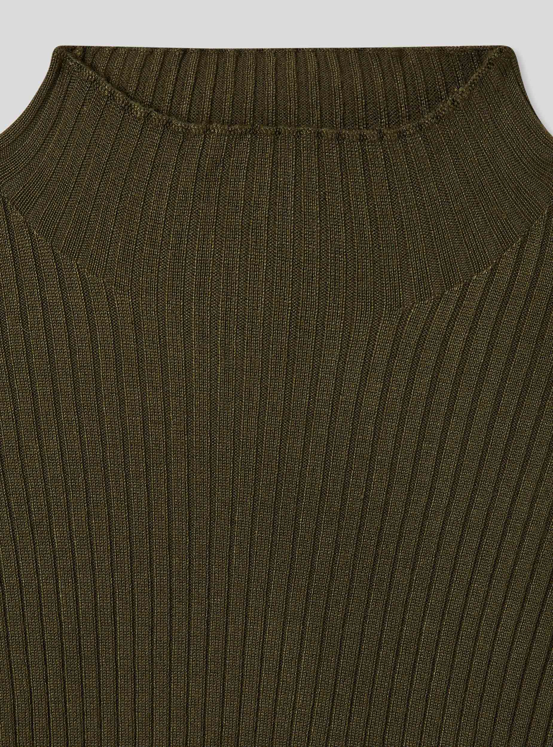 Maglia lupetto crop a costine - Image 5
