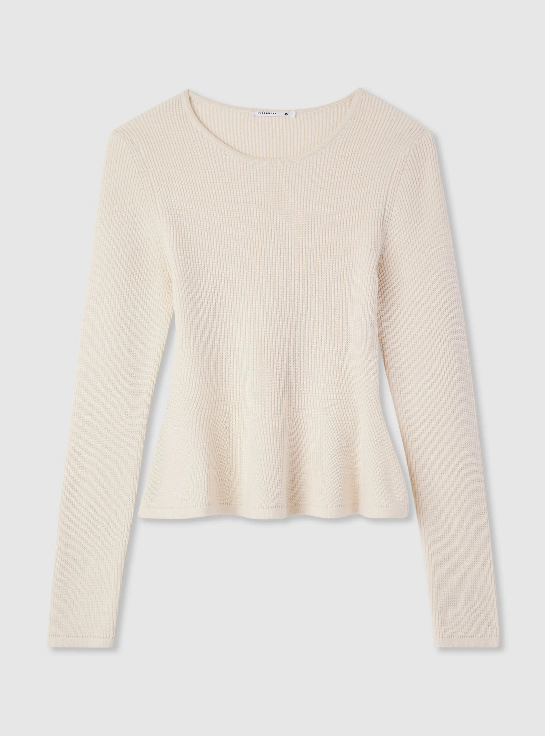 Maglia peplum a tinta unita - Image 6