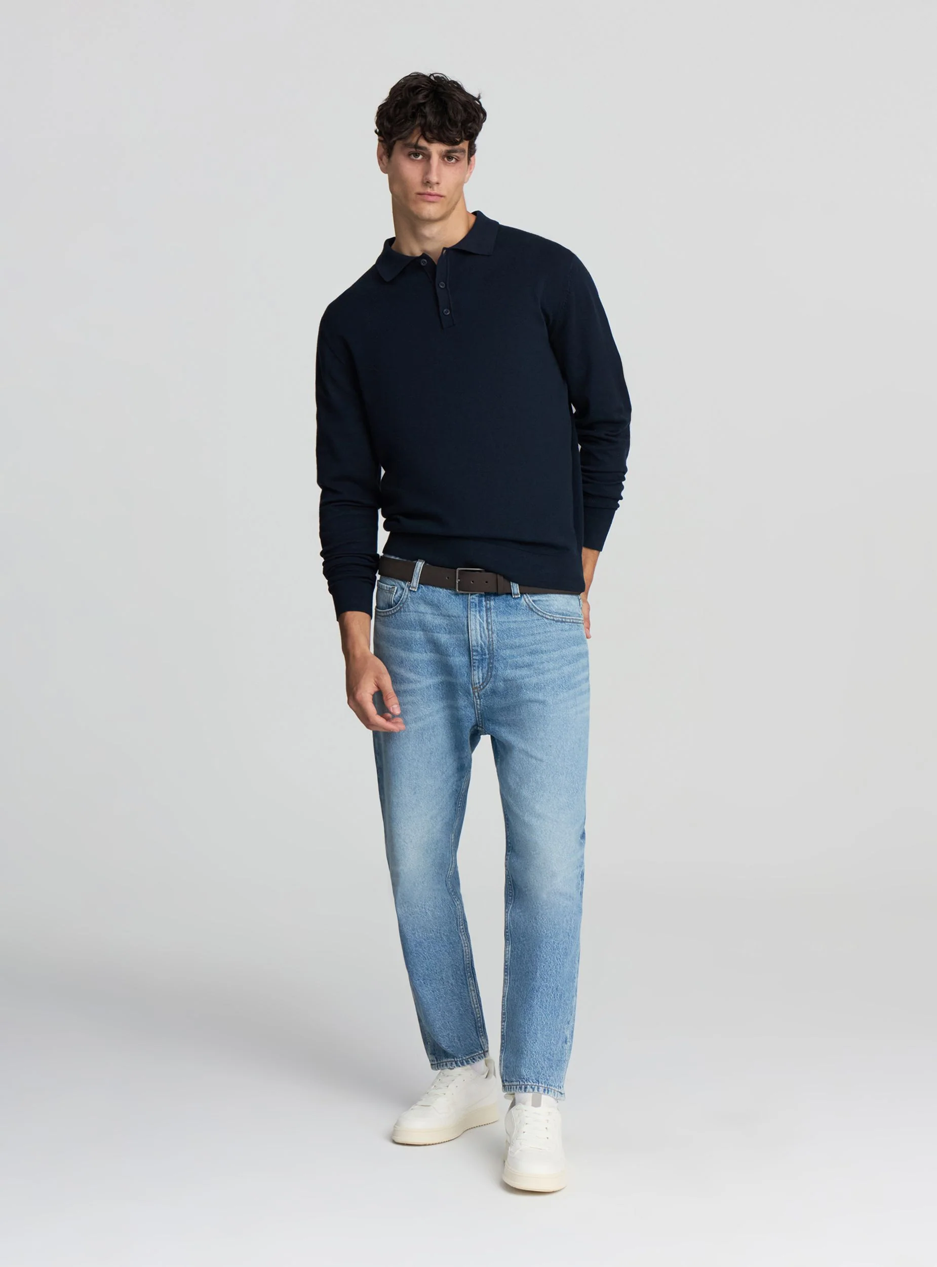 Maglia polo con bottoni