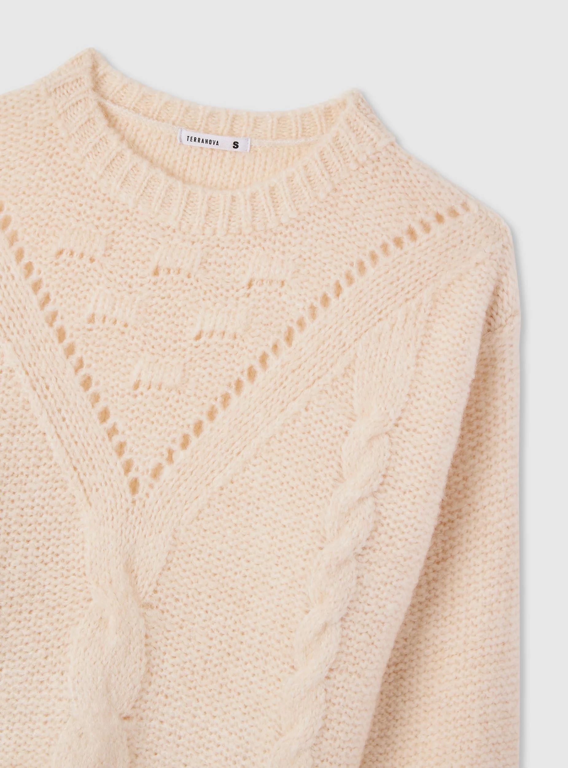Maglione a trecce traforata - Image 5