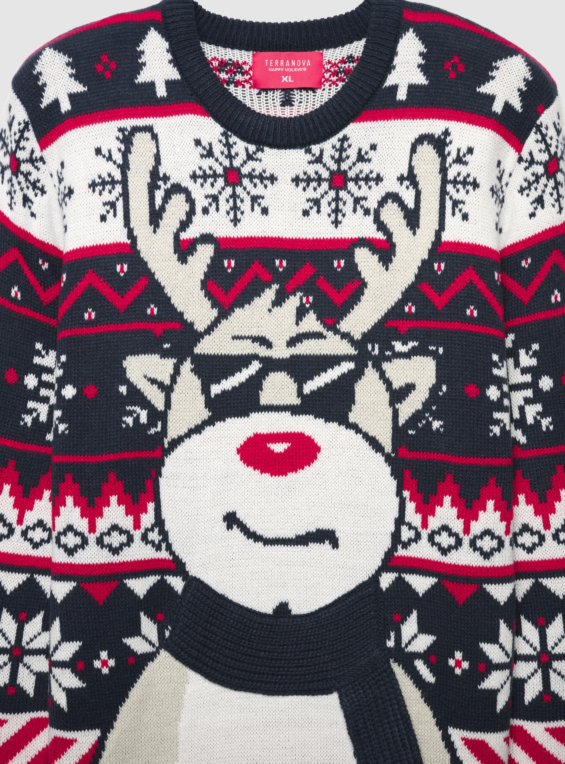 Maglione con renna e motivo natalizio - Image 5