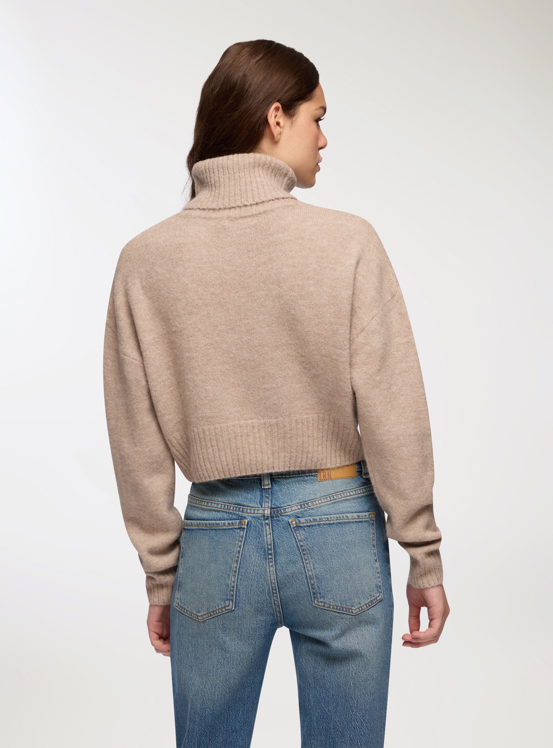 Maglione dolcevita crop