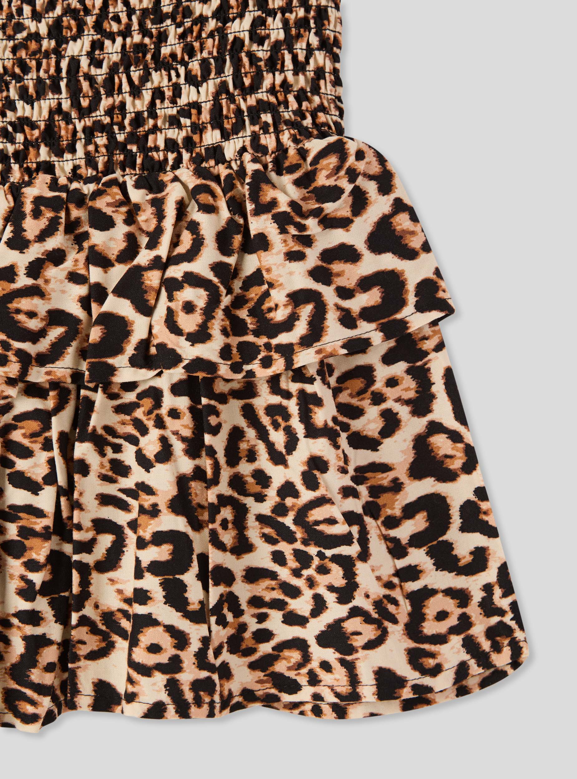 Minigonna con balze animalier - Image 6