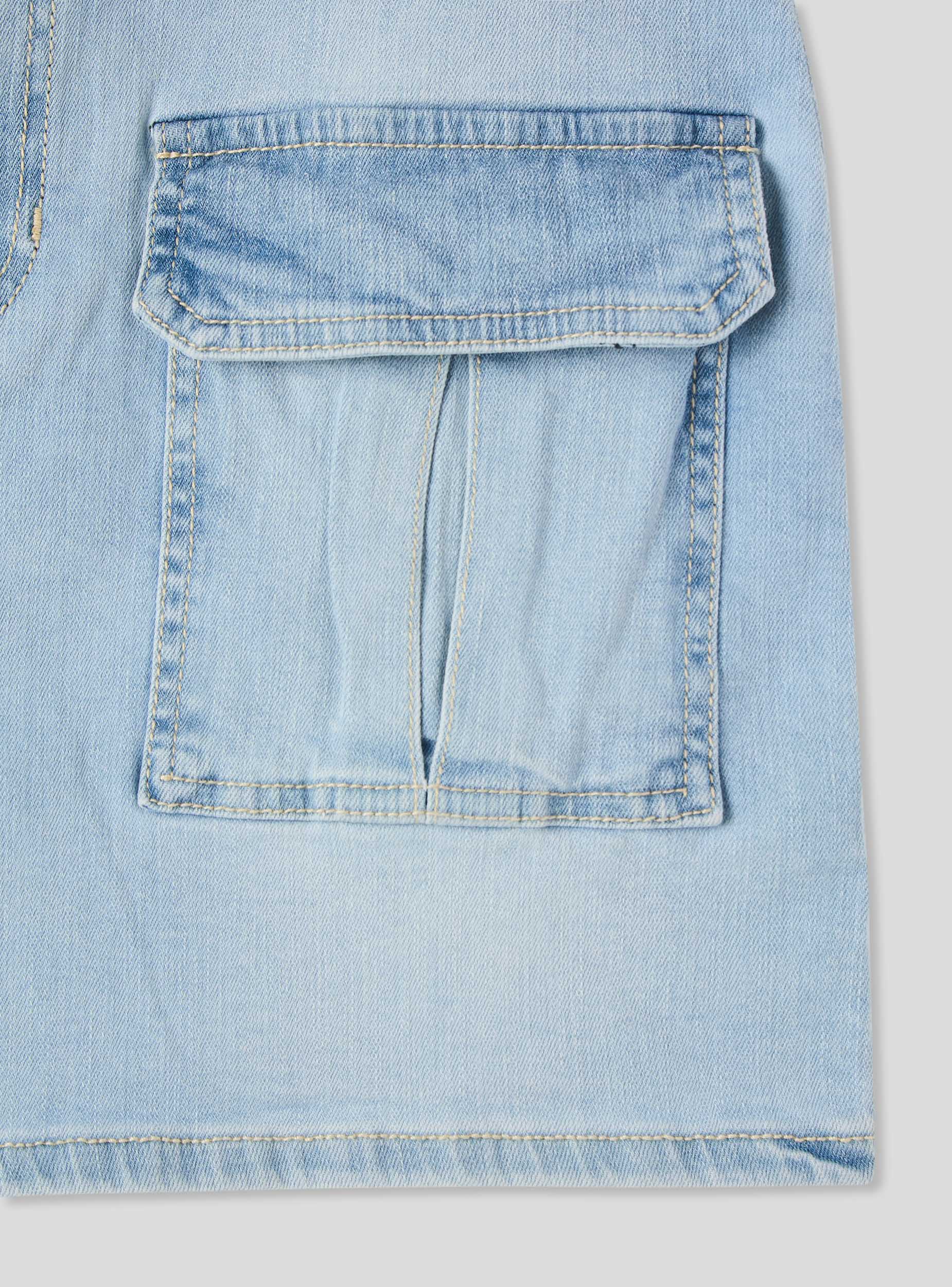 Minigonna in denim con tasche - Image 5