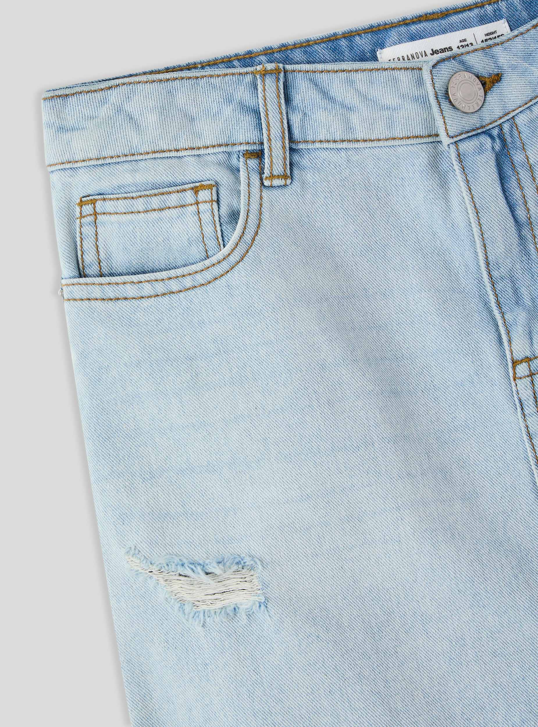 Minigonna in jeans con strappi - Image 6
