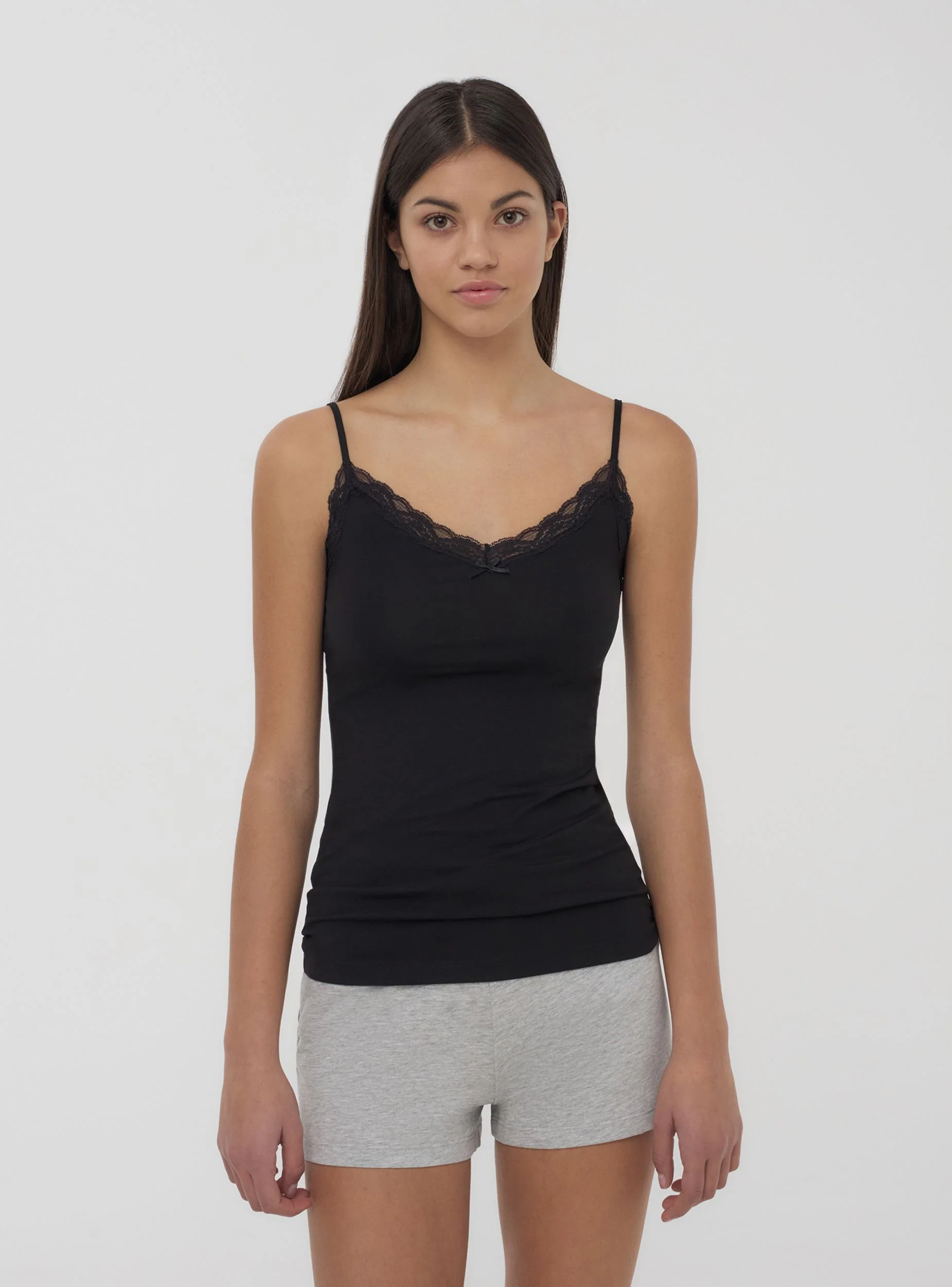 Pack 2 canotte con pizzo e fiocchetto - Image 4