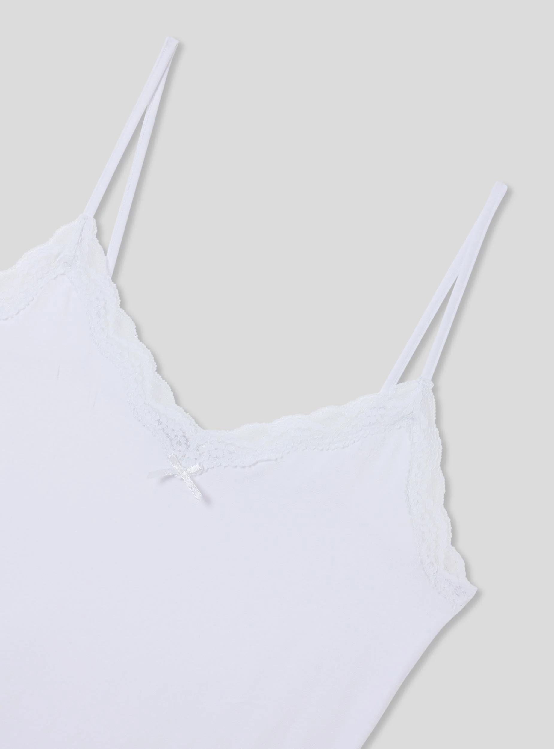 Pack 2 canotte con pizzo e fiocchetto - Image 8