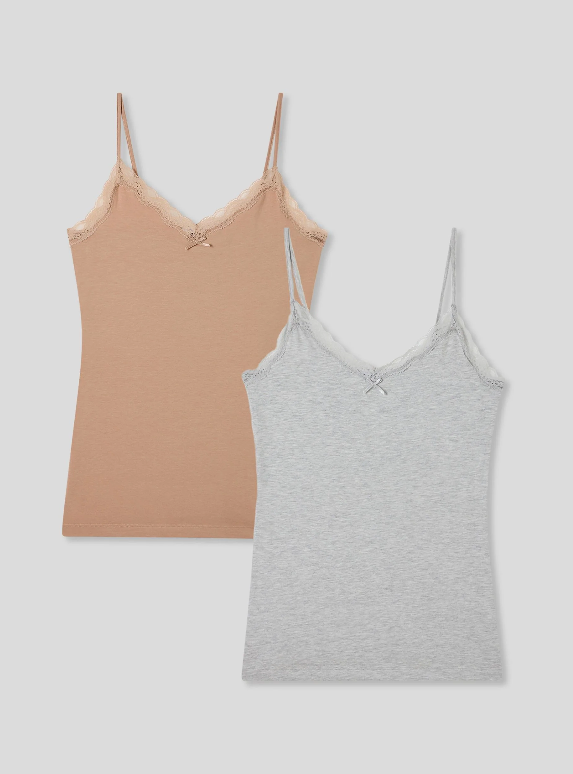 Pack 2 canotte con pizzo e fiocchetto - Image 8