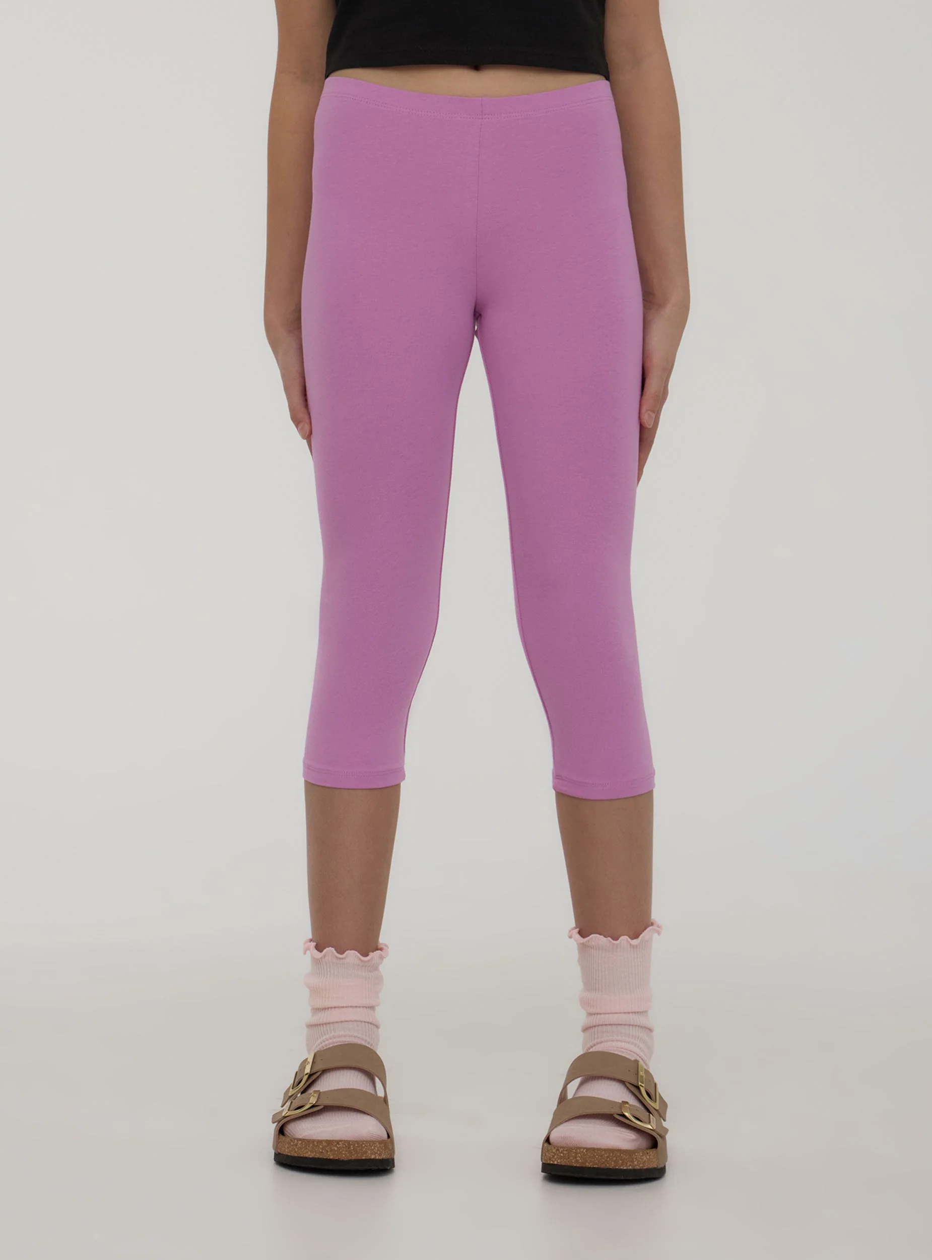 Pack 2 leggings 3/4 tinta unita - Image 3