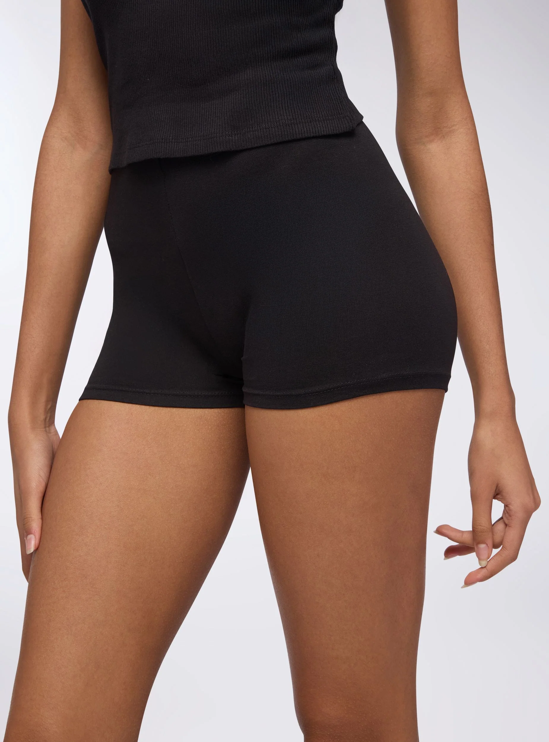 Pack 2 leggings corti tinta unita - Image 4
